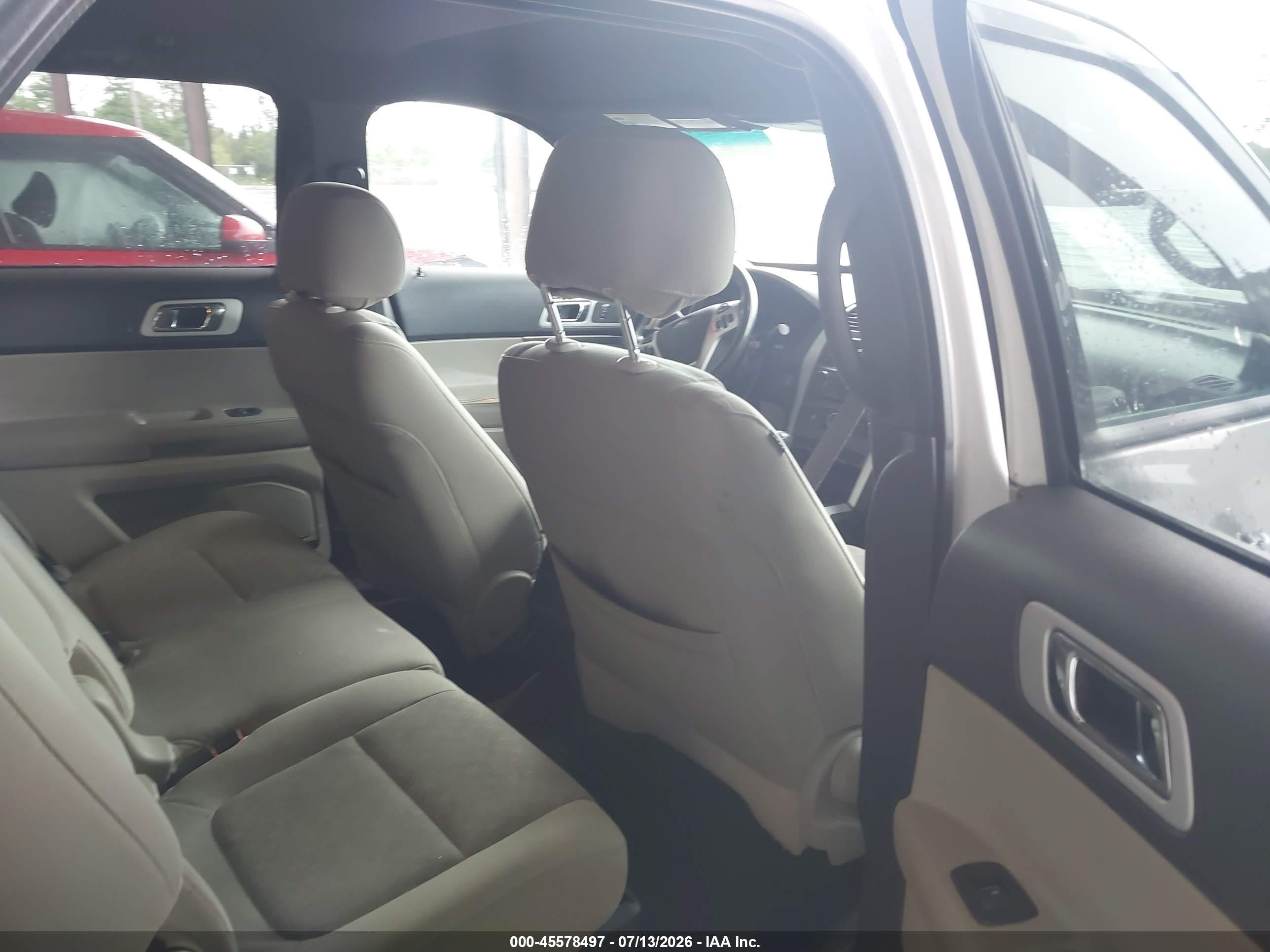 2013 Ford Explorer Xlt White vin: 1FM5K7D88DGC10864