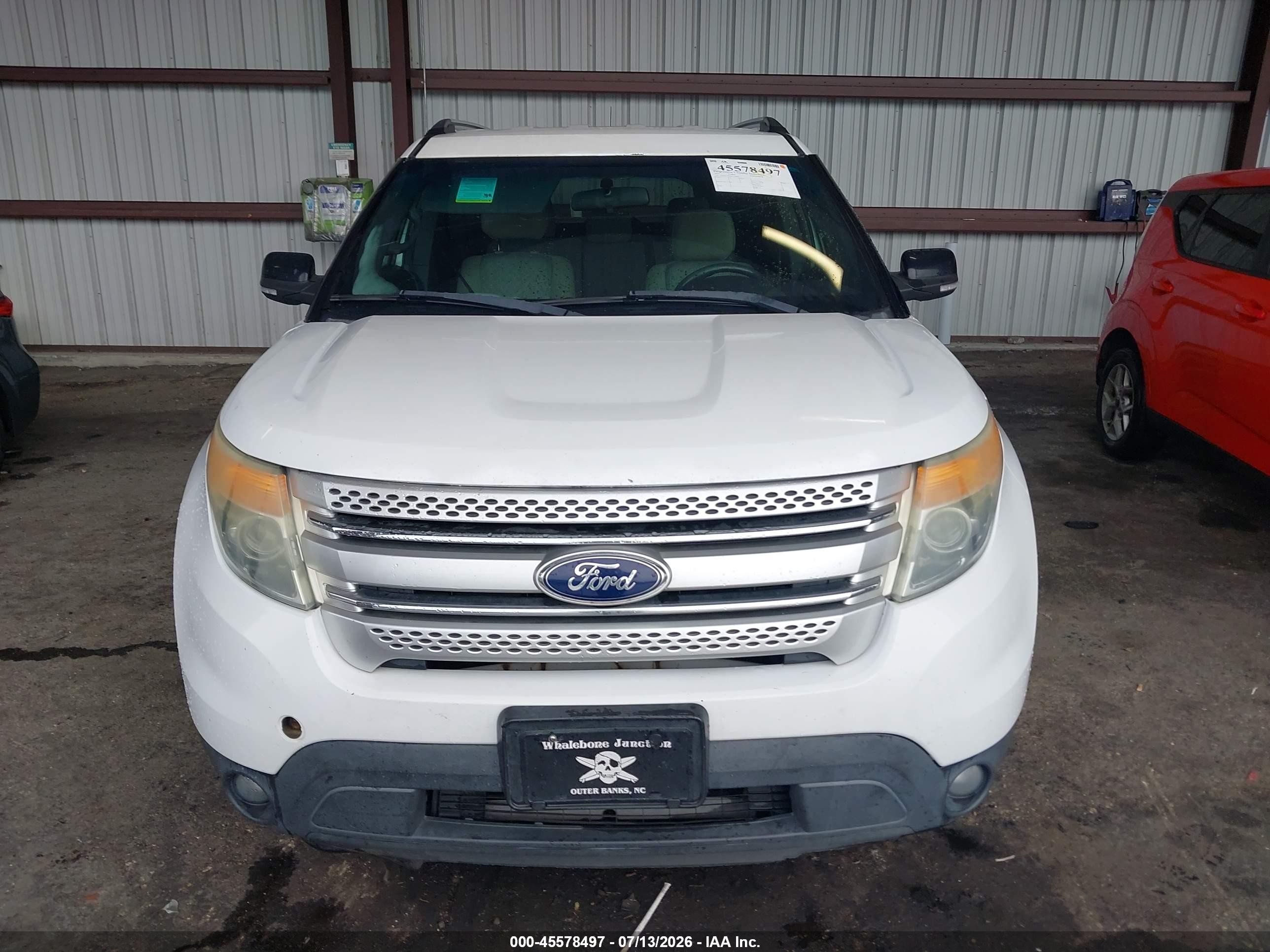2013 Ford Explorer Xlt White vin: 1FM5K7D88DGC10864