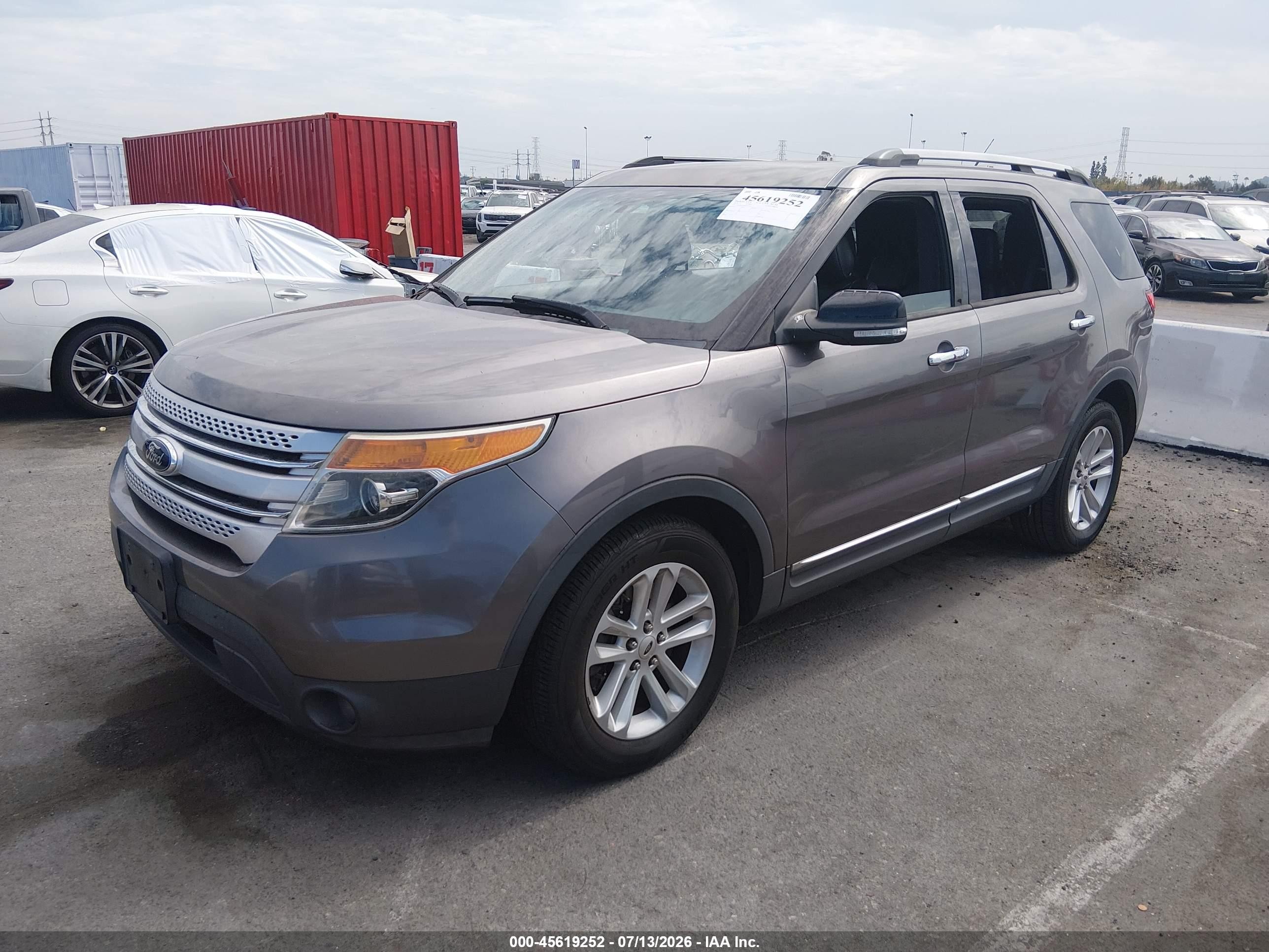 2013 Ford Explorer Xlt Gray vin: 1FM5K7D88DGC91011