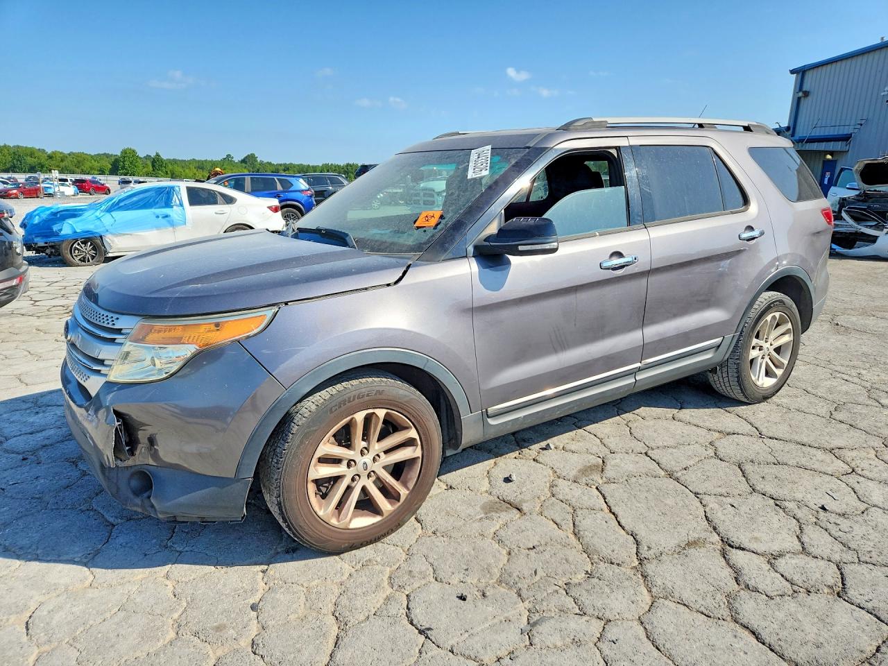 2013 Ford Explorer Xlt Gray vin: 1FM5K7D88DGC92160