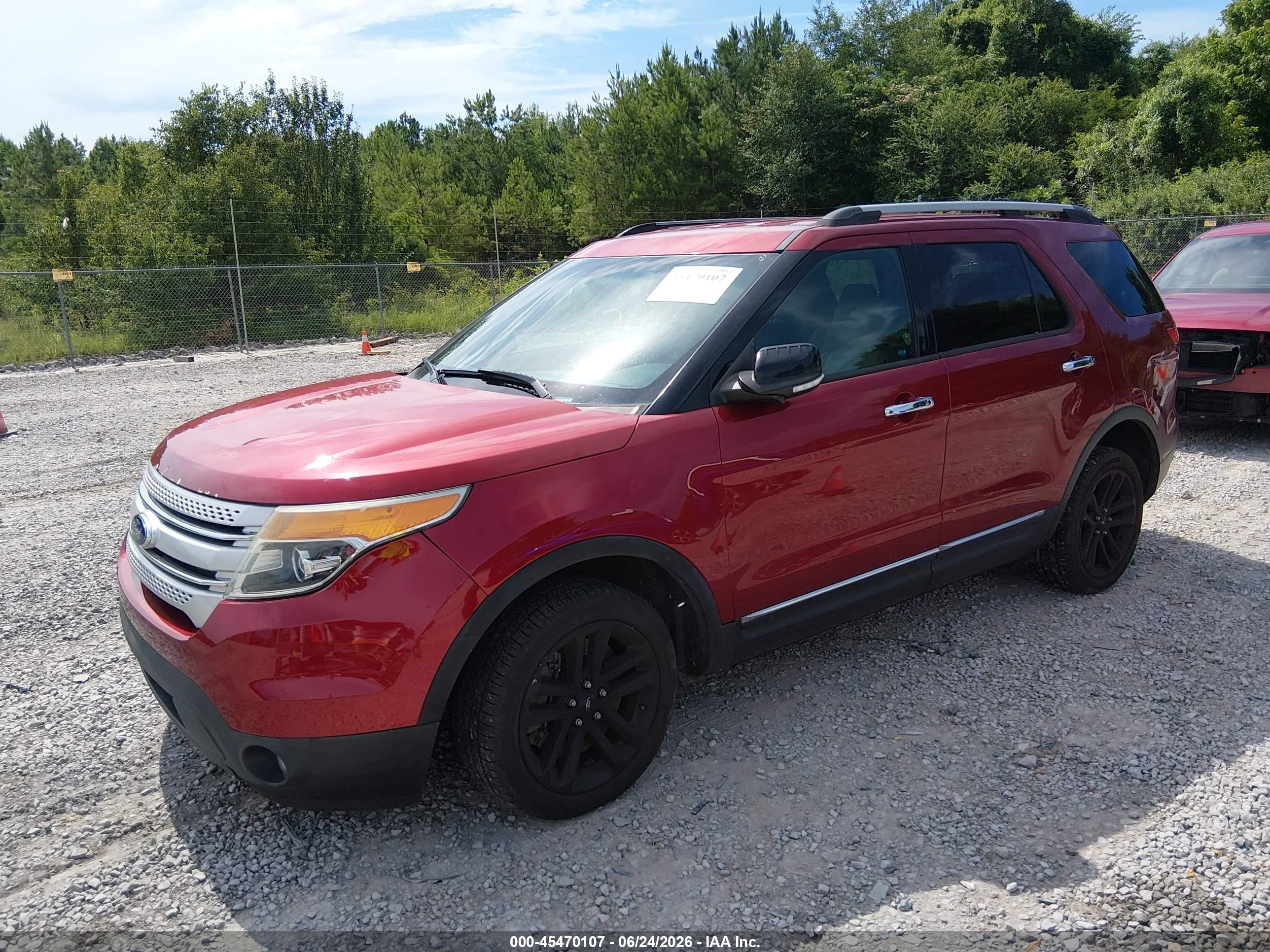 2013 Ford Explorer Xlt Красный vin: 1FM5K7D88DGC93499