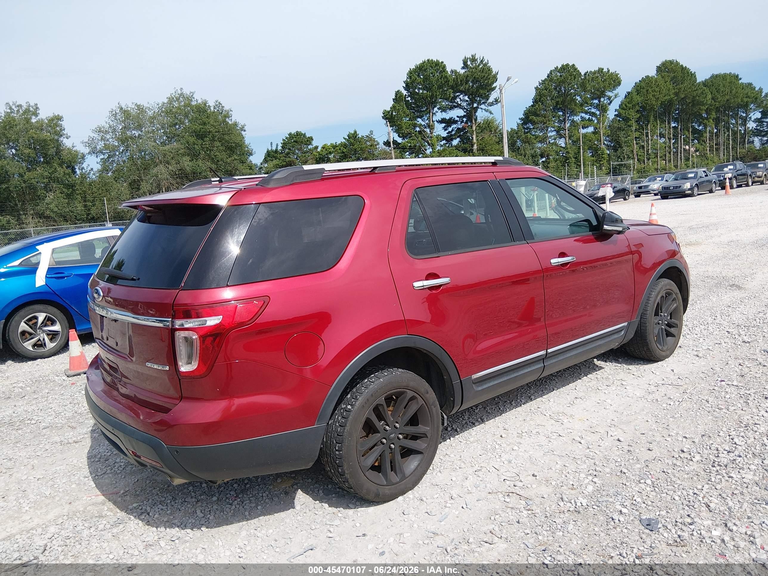2013 Ford Explorer Xlt Красный vin: 1FM5K7D88DGC93499