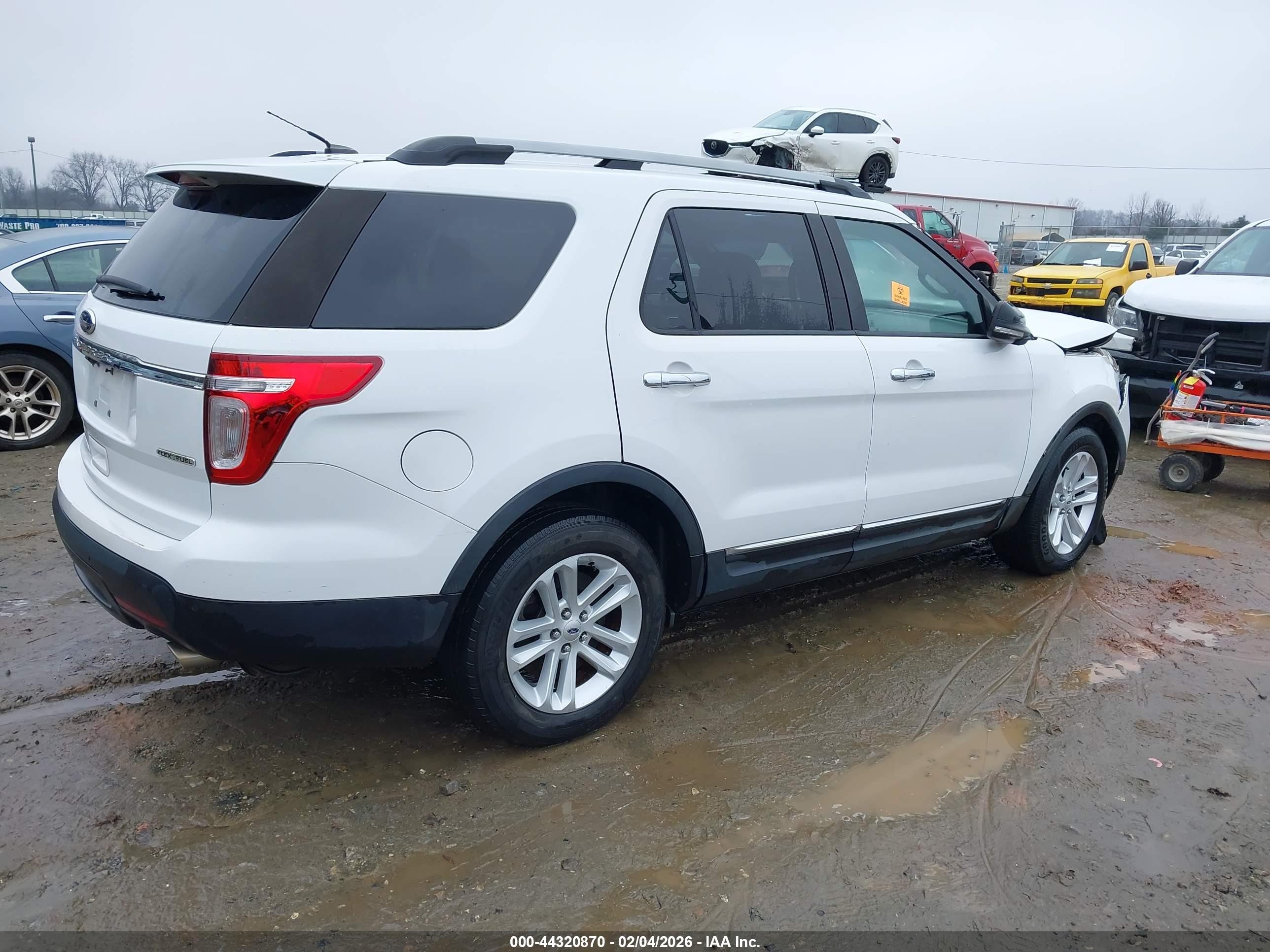 2013 Ford Explorer Xlt White vin: 1FM5K7D88DGC94975
