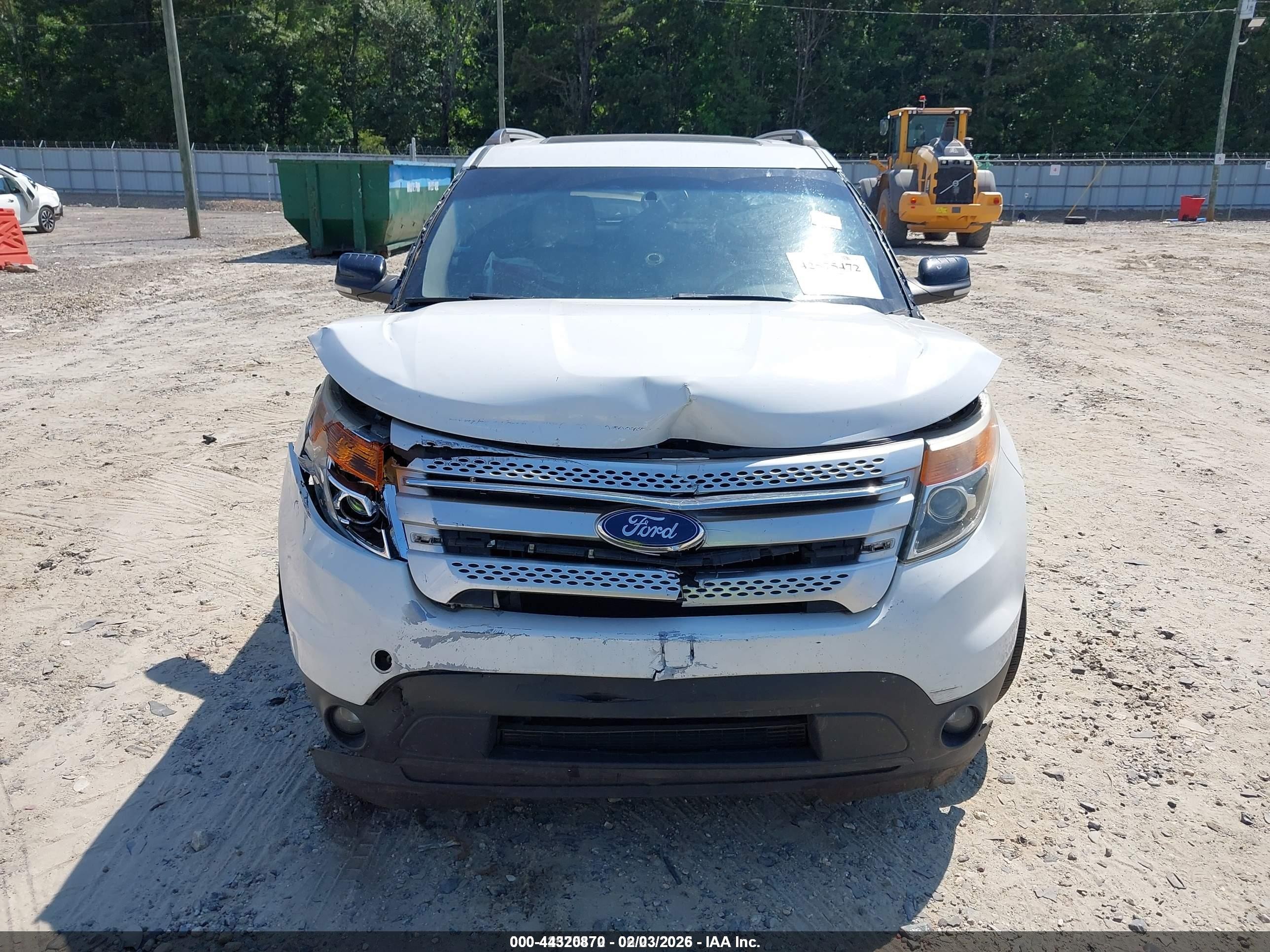 2013 Ford Explorer Xlt White vin: 1FM5K7D88DGC94975