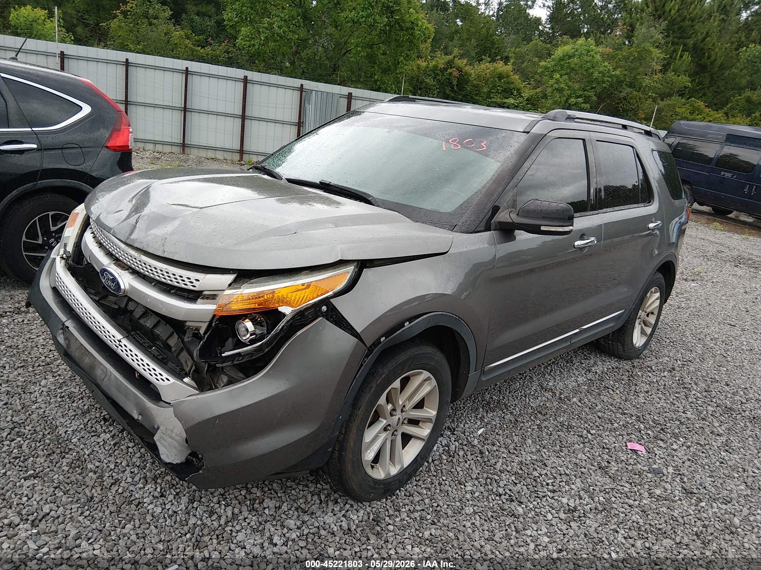 2014 Ford Explorer Xlt Gray vin: 1FM5K7D88EGA67481