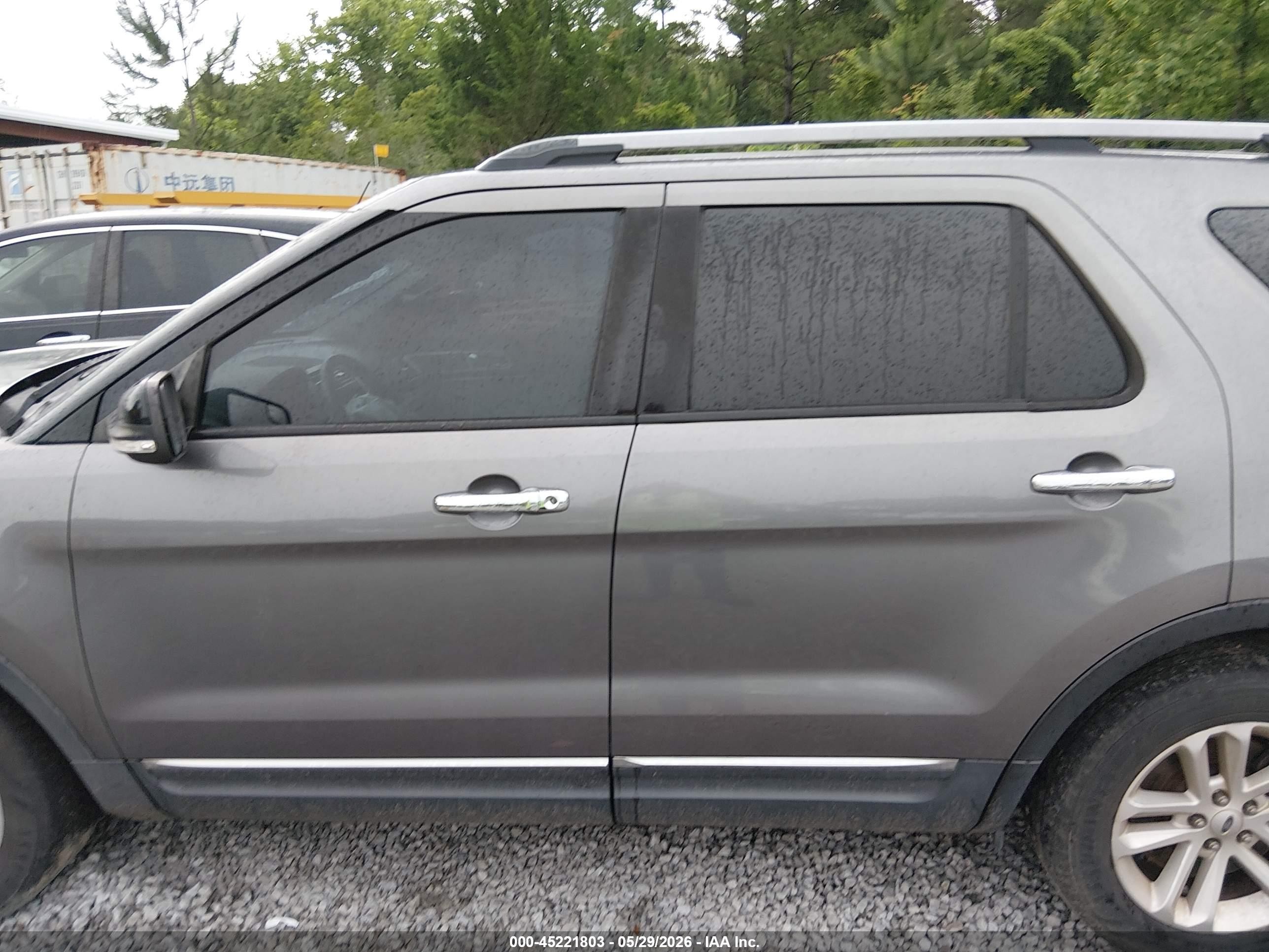 2014 Ford Explorer Xlt Gray vin: 1FM5K7D88EGA67481