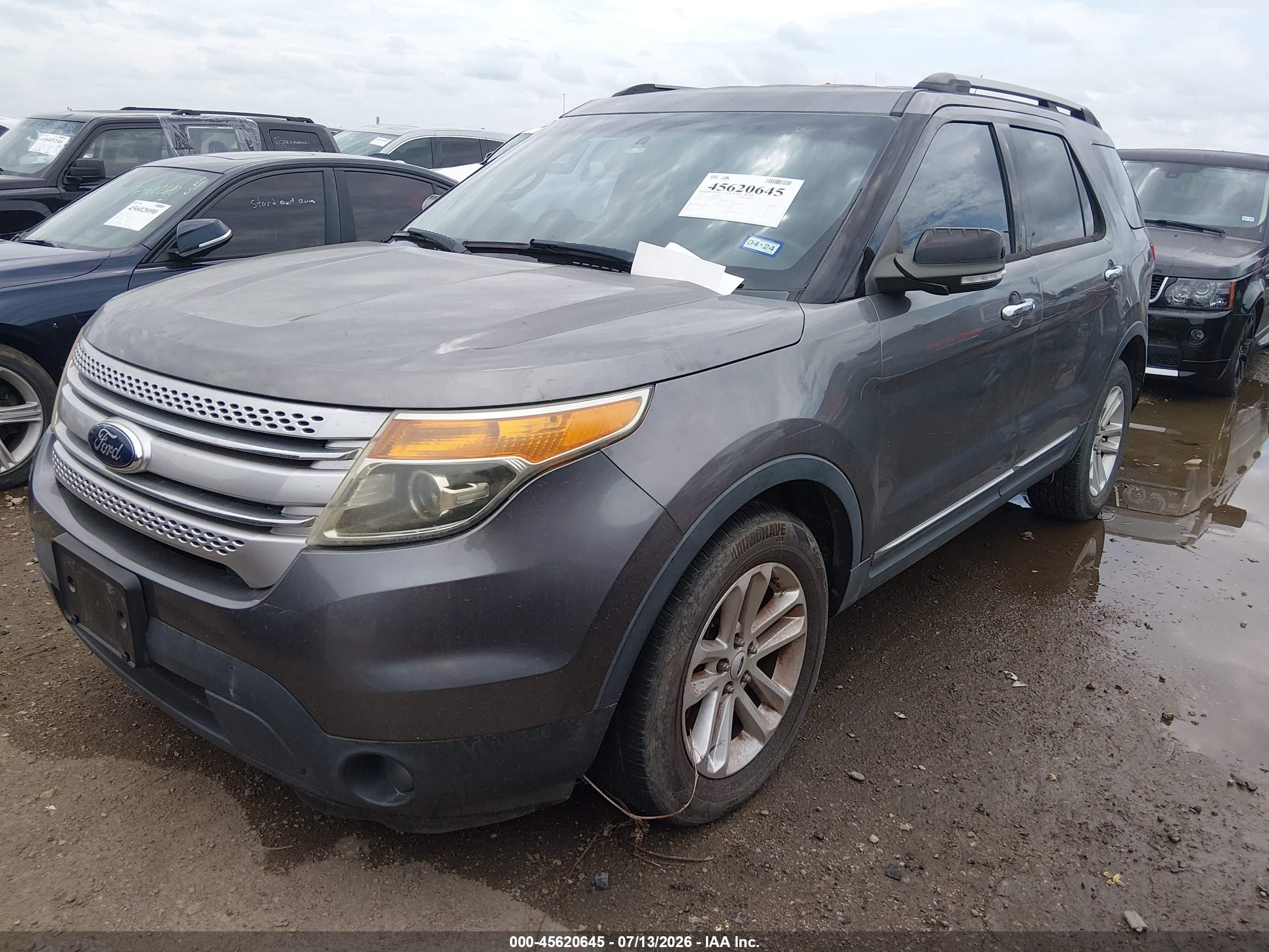 2014 Ford Explorer Xlt Gray vin: 1FM5K7D88EGB45192