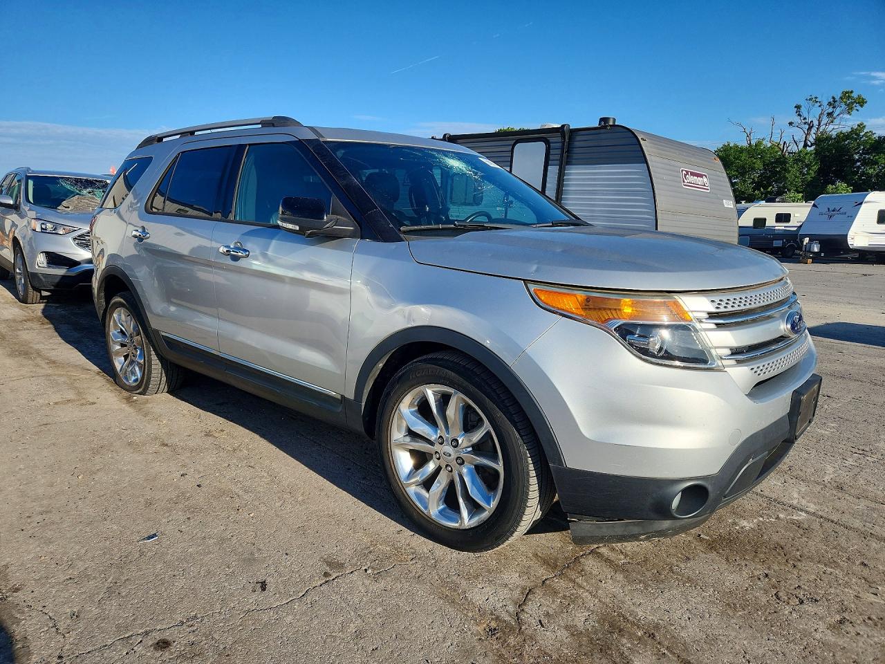 2015 Ford Explorer Xlt Silver vin: 1FM5K7D88FGA27094