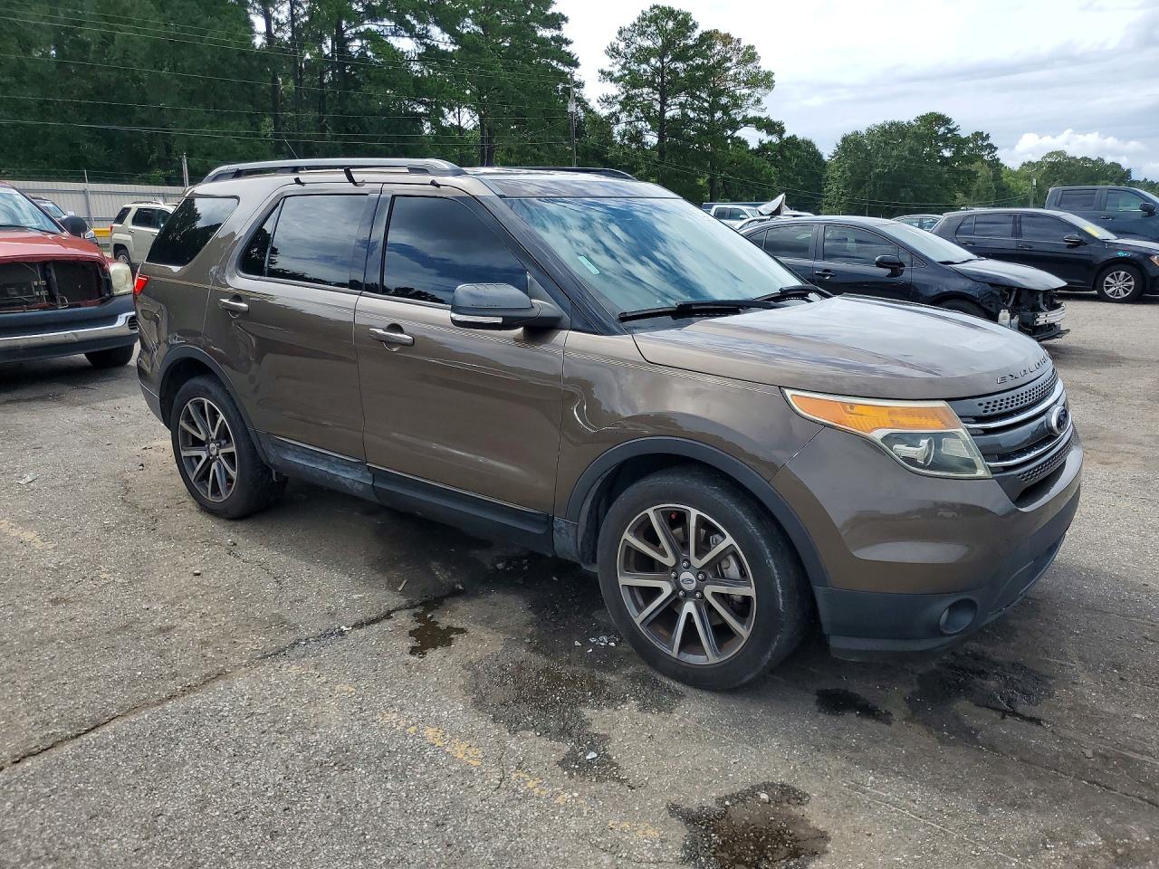 2015 Ford Explorer Xlt Brown vin: 1FM5K7D88FGA38788