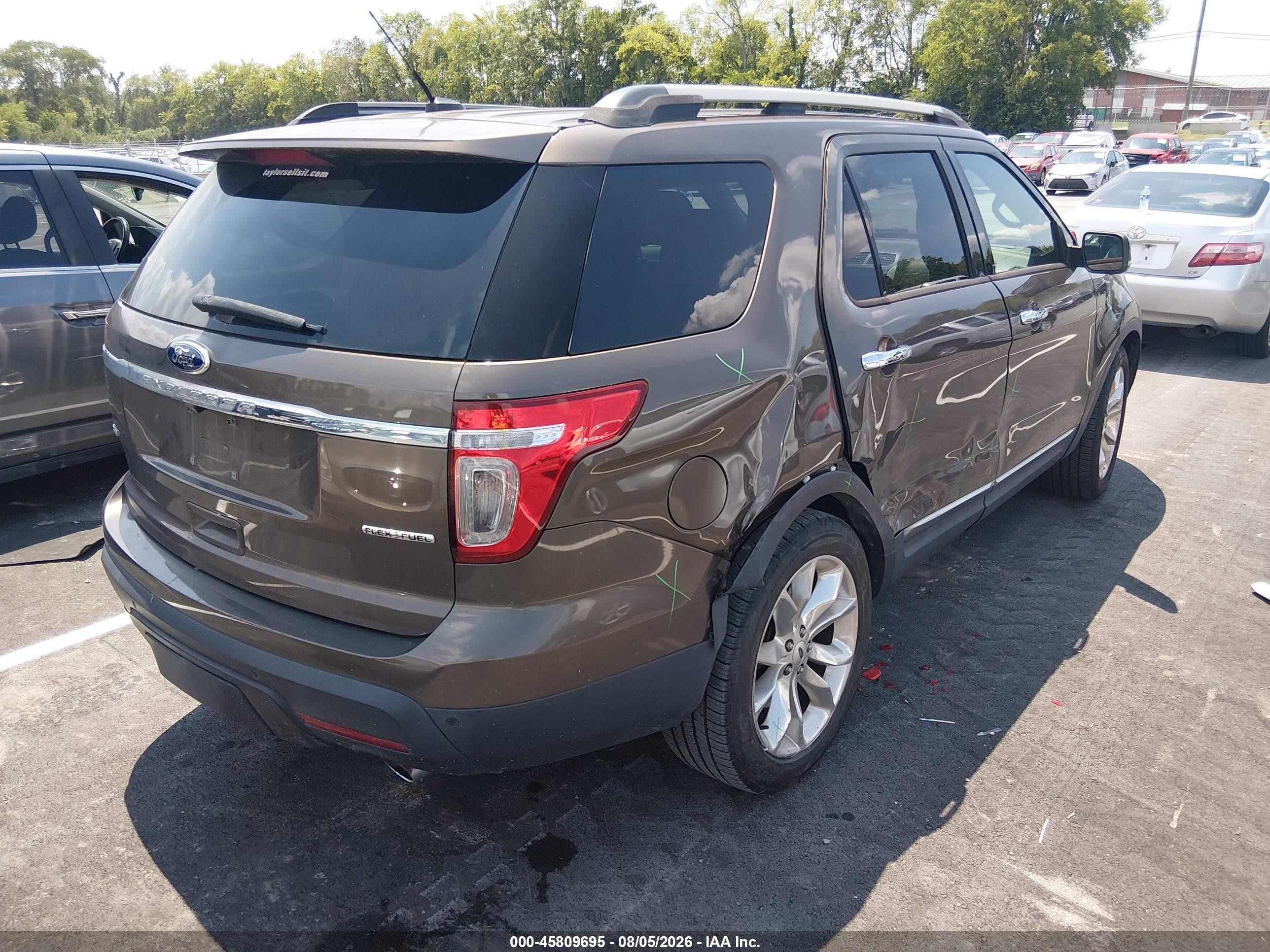 2015 Ford Explorer Xlt Brown vin: 1FM5K7D88FGA75145