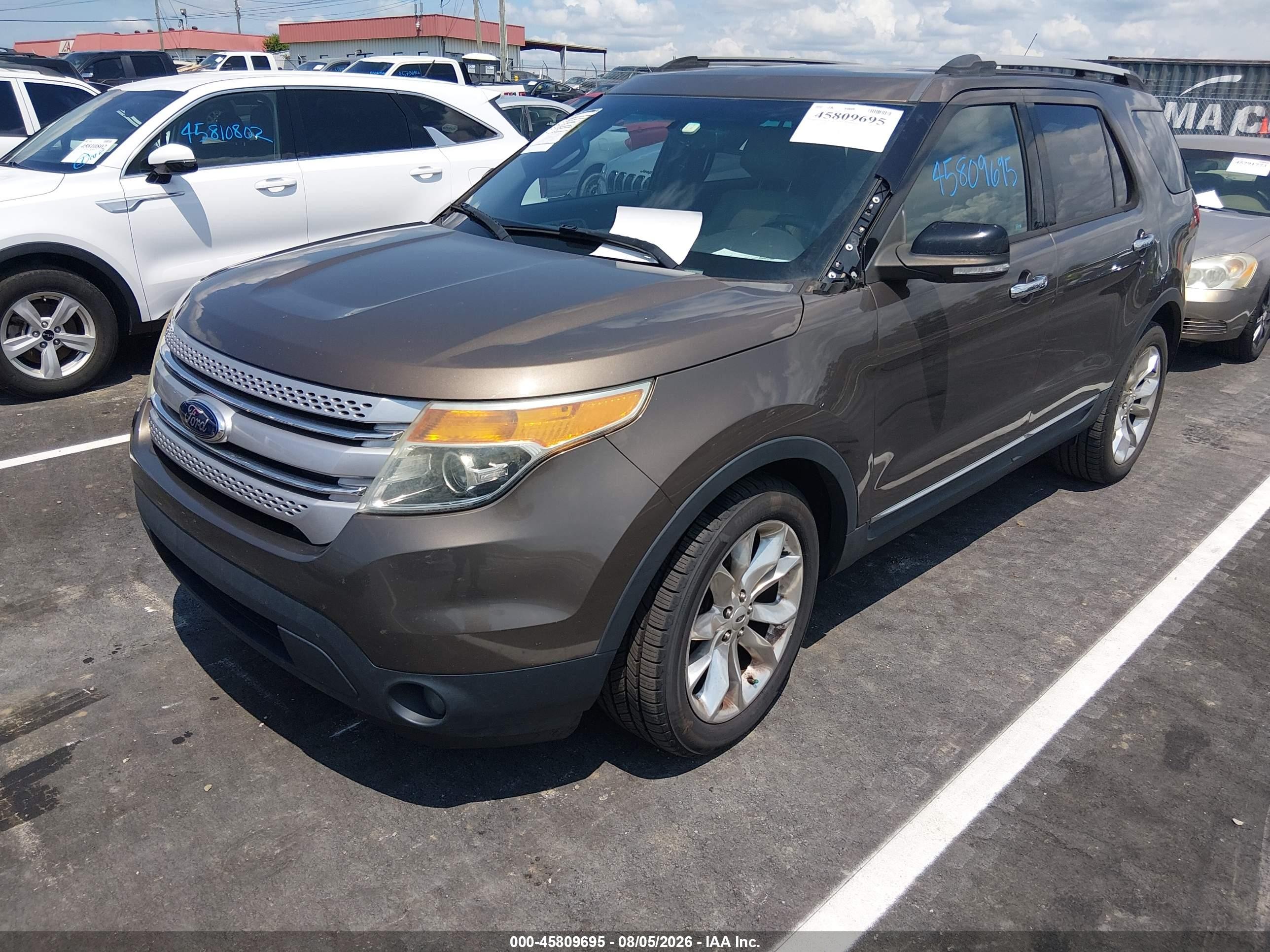 2015 Ford Explorer Xlt Brown vin: 1FM5K7D88FGA75145