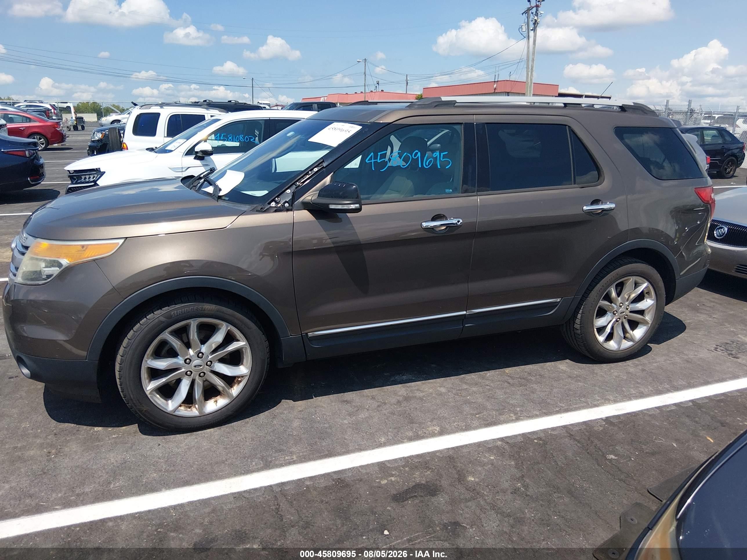 2015 Ford Explorer Xlt Brown vin: 1FM5K7D88FGA75145