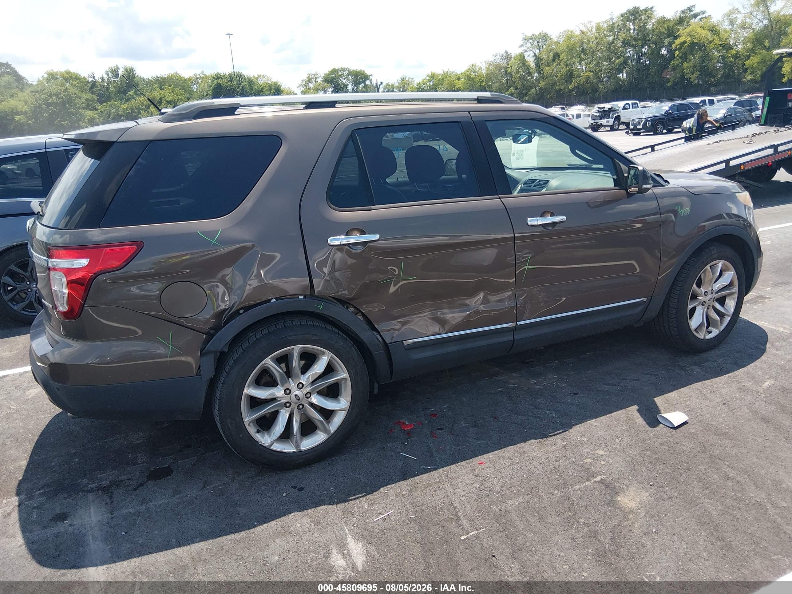 2015 Ford Explorer Xlt Brown vin: 1FM5K7D88FGA75145