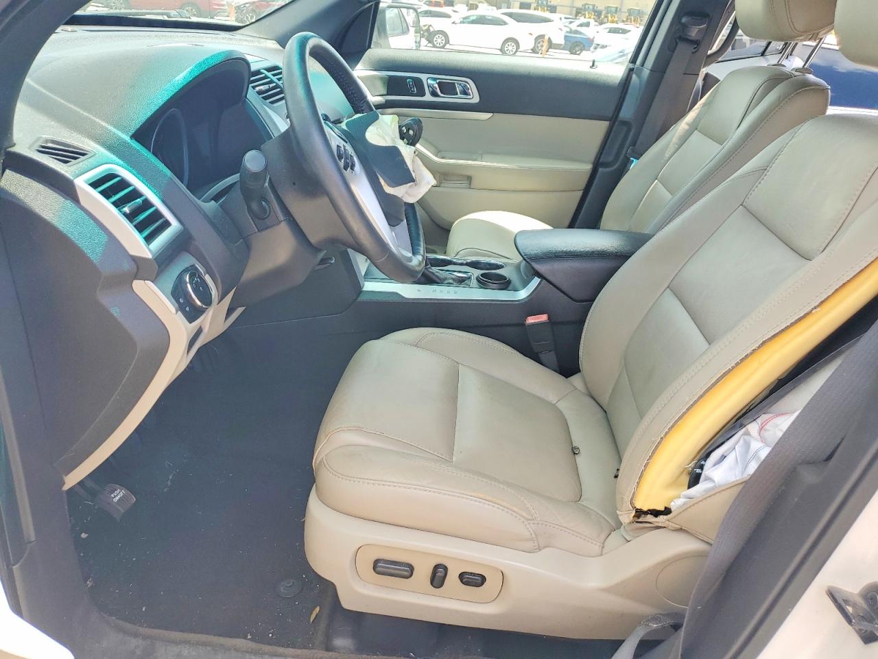 2015 Ford Explorer Xlt White vin: 1FM5K7D88FGA83018