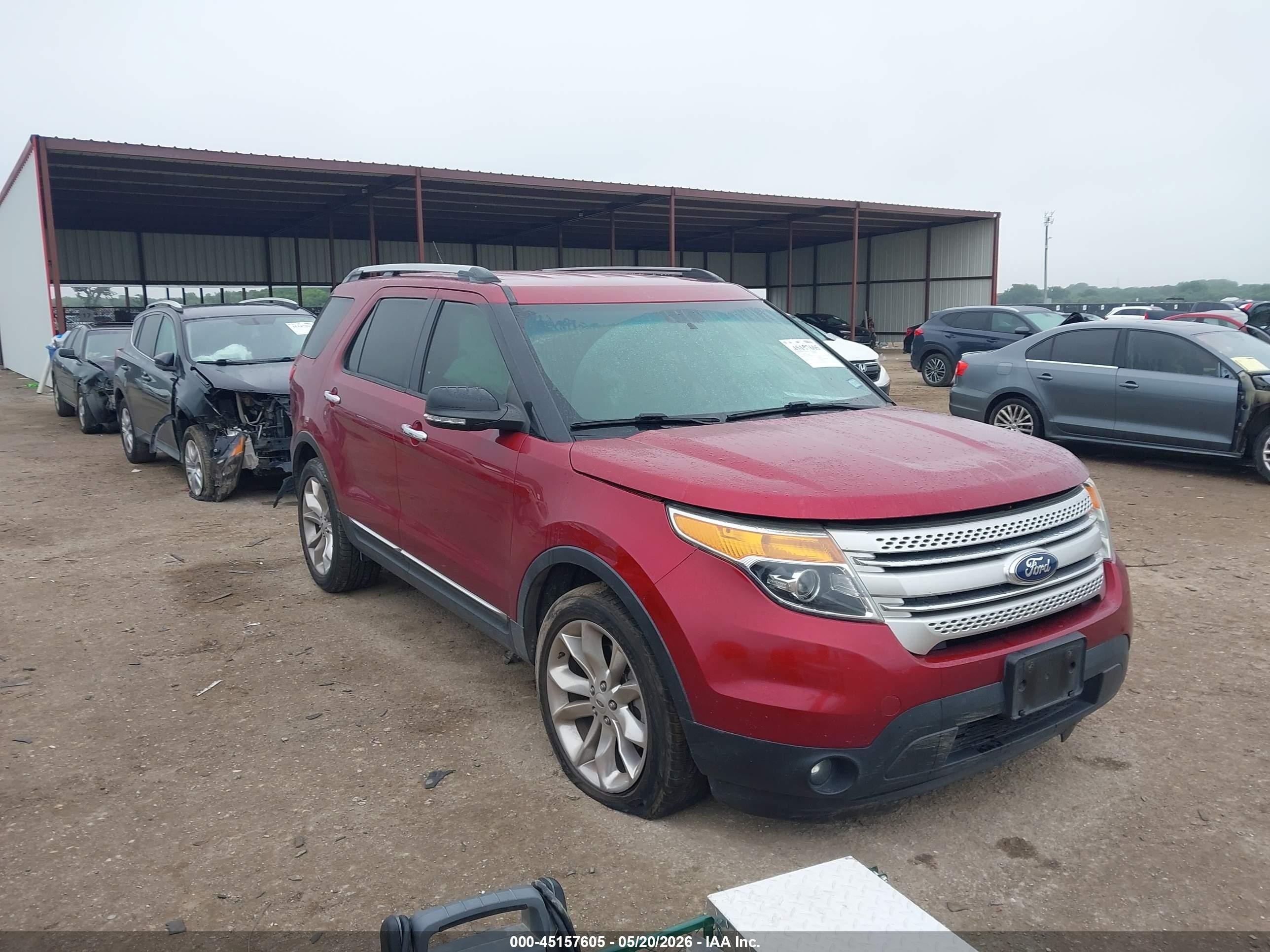 2015 Ford Explorer Xlt Red vin: 1FM5K7D88FGC62160