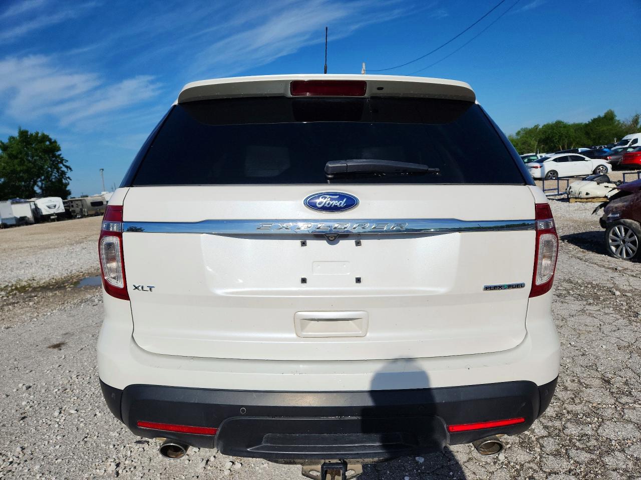 2013 Ford Explorer Xlt White vin: 1FM5K7D89DGA06543