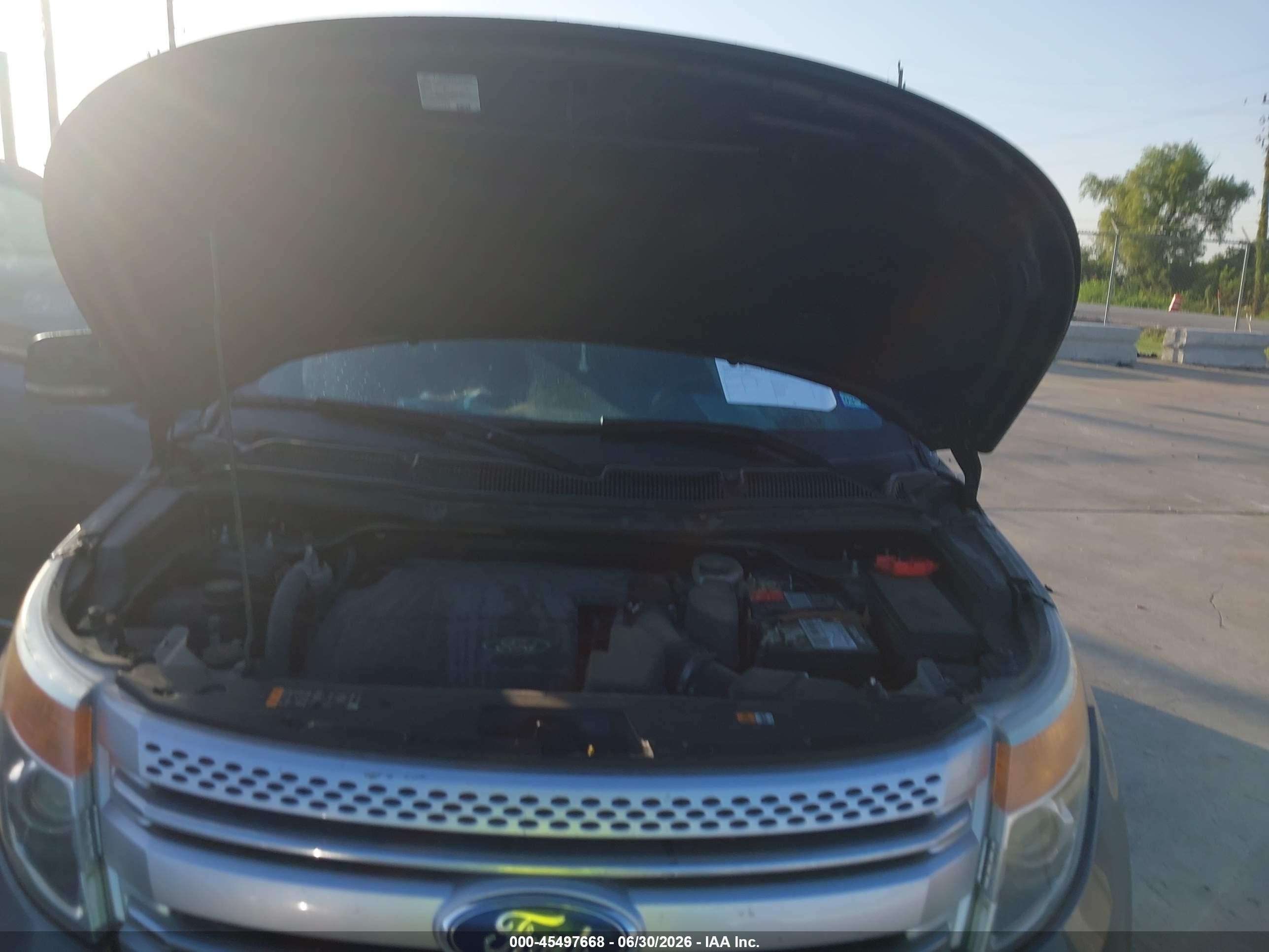 2013 Ford Explorer Xlt Gray vin: 1FM5K7D89DGA98236