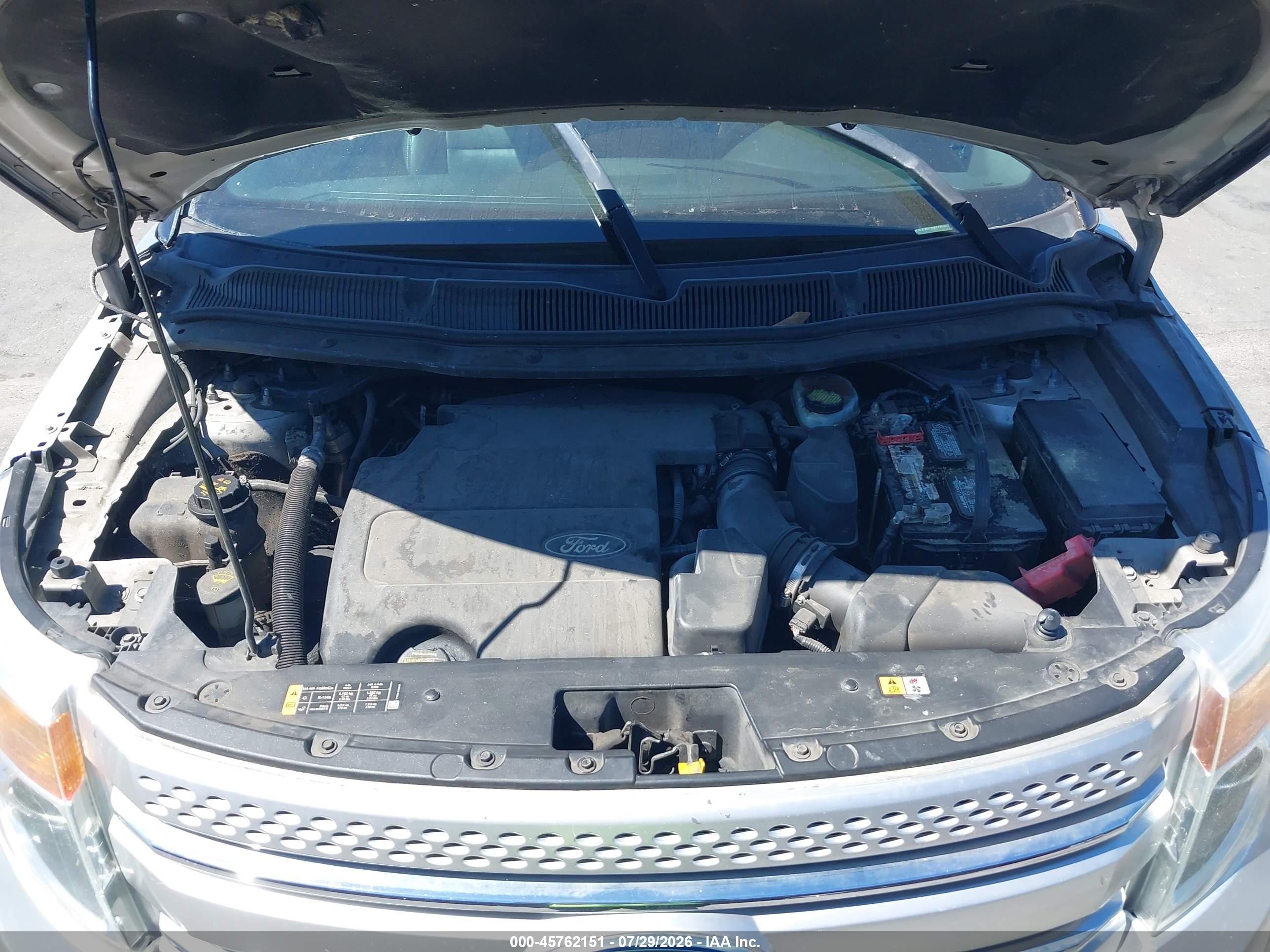 2013 Ford Explorer Xlt Silver vin: 1FM5K7D89DGB60508