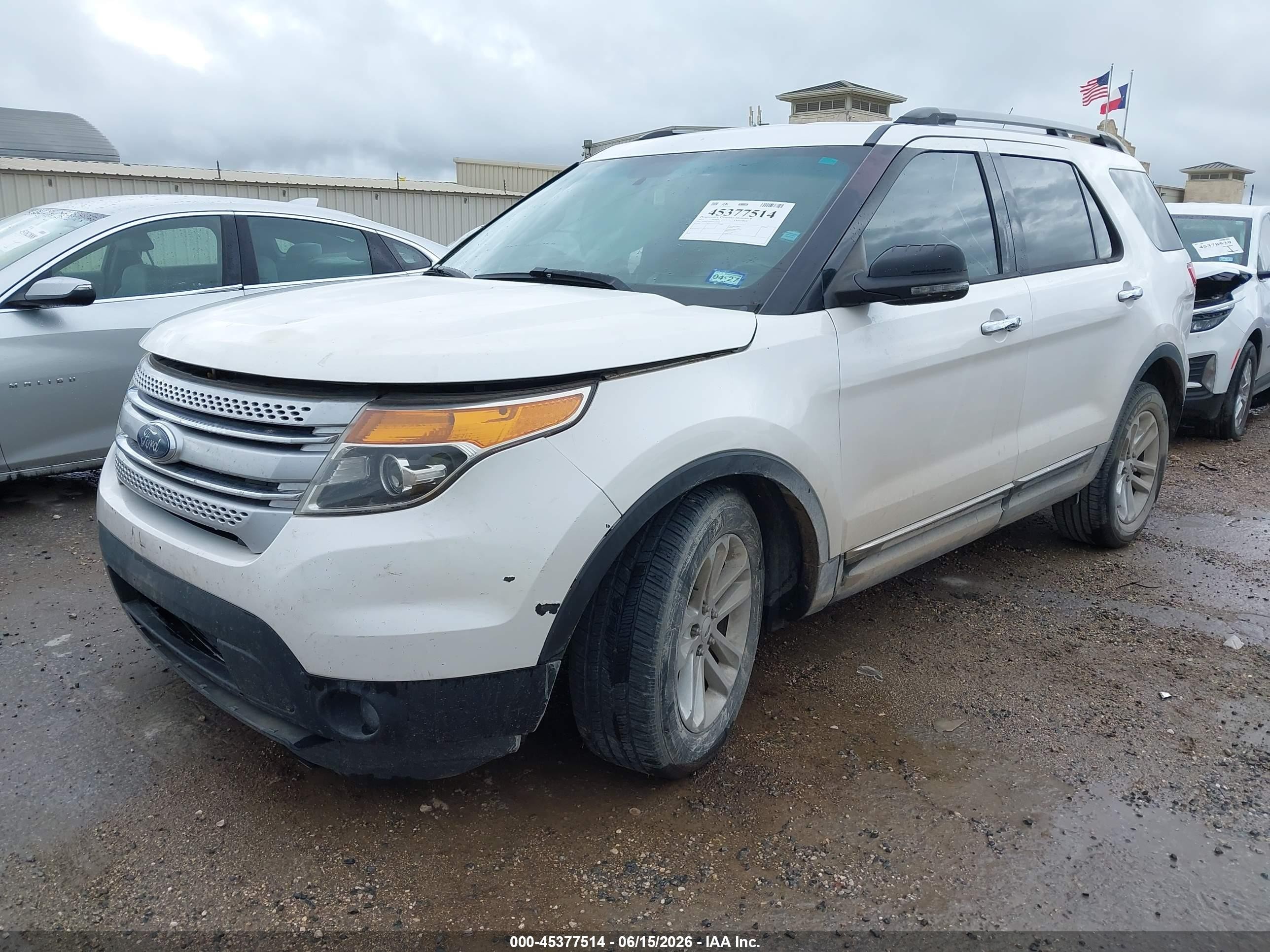 2013 Ford Explorer Xlt White vin: 1FM5K7D89DGC00098