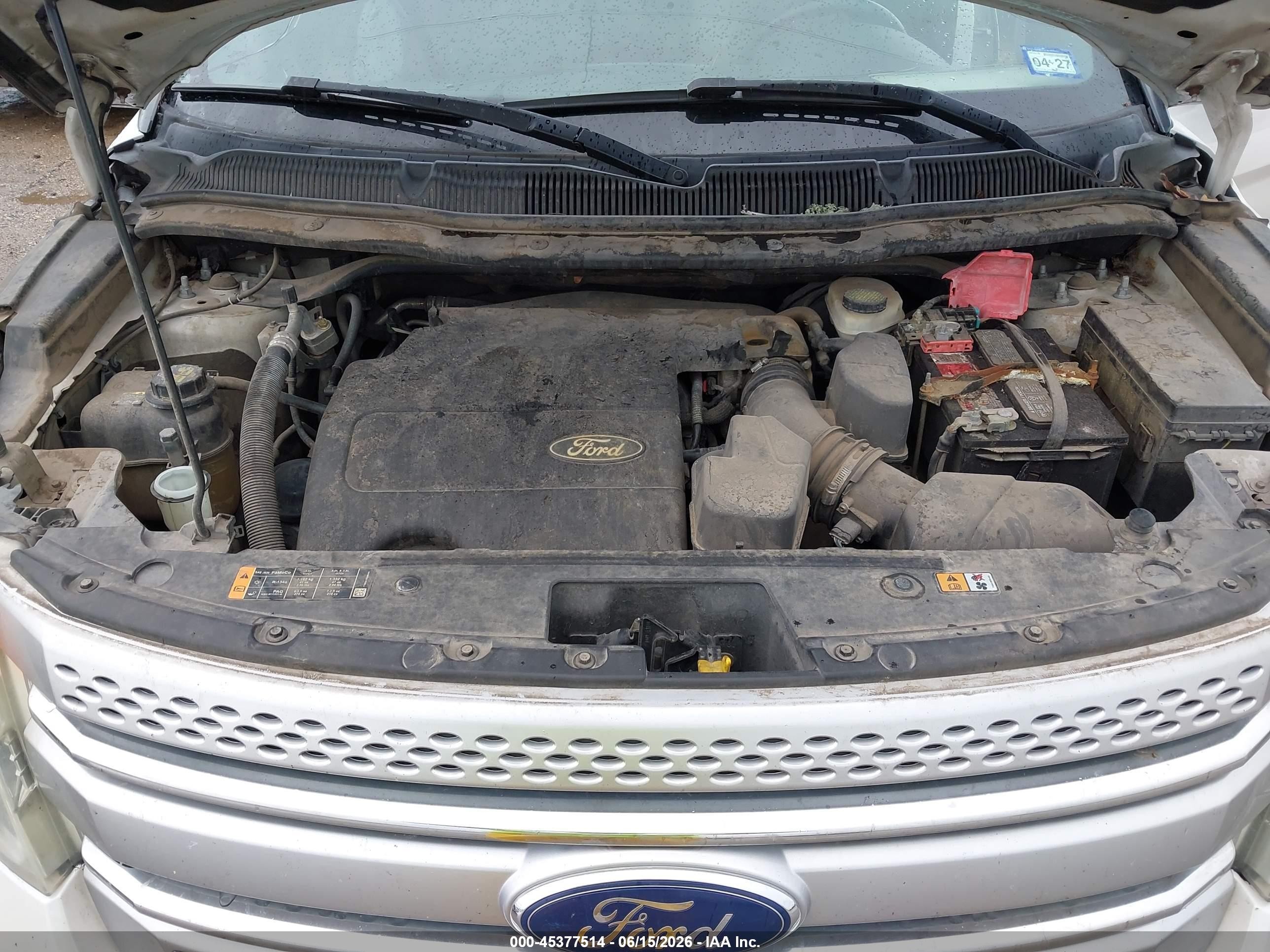 2013 Ford Explorer Xlt White vin: 1FM5K7D89DGC00098