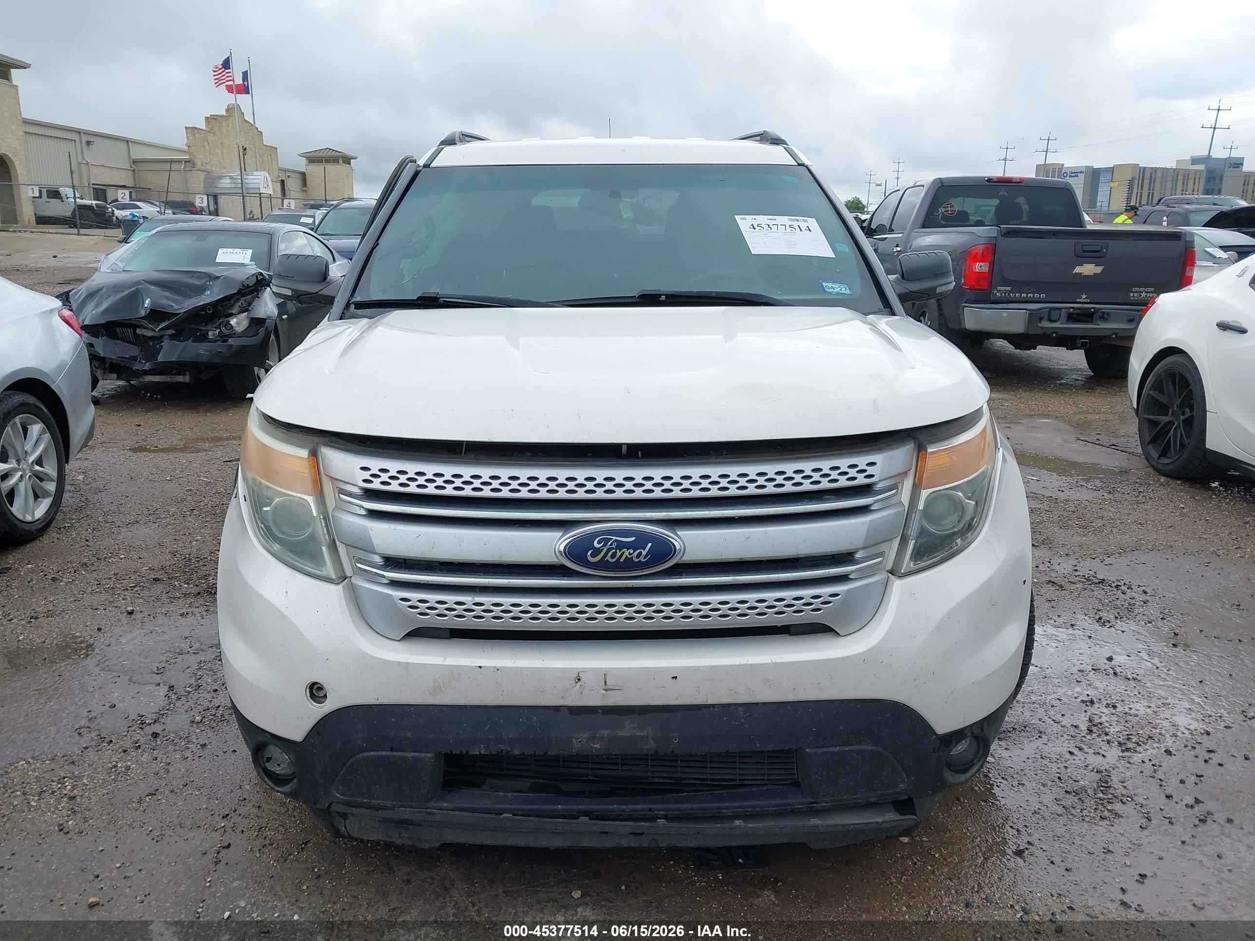 2013 Ford Explorer Xlt White vin: 1FM5K7D89DGC00098