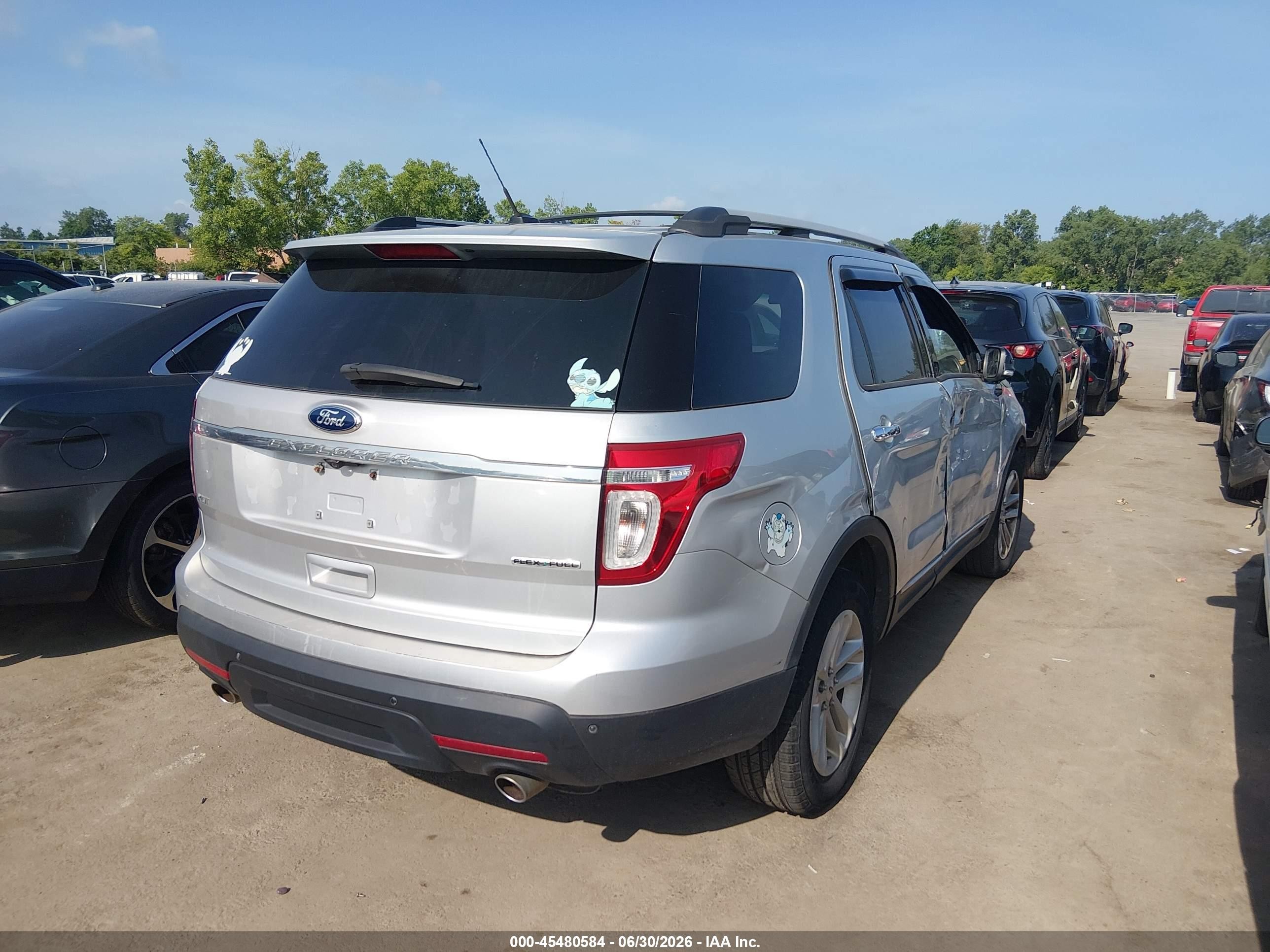 2013 Ford Explorer Xlt Silver vin: 1FM5K7D89DGC33621