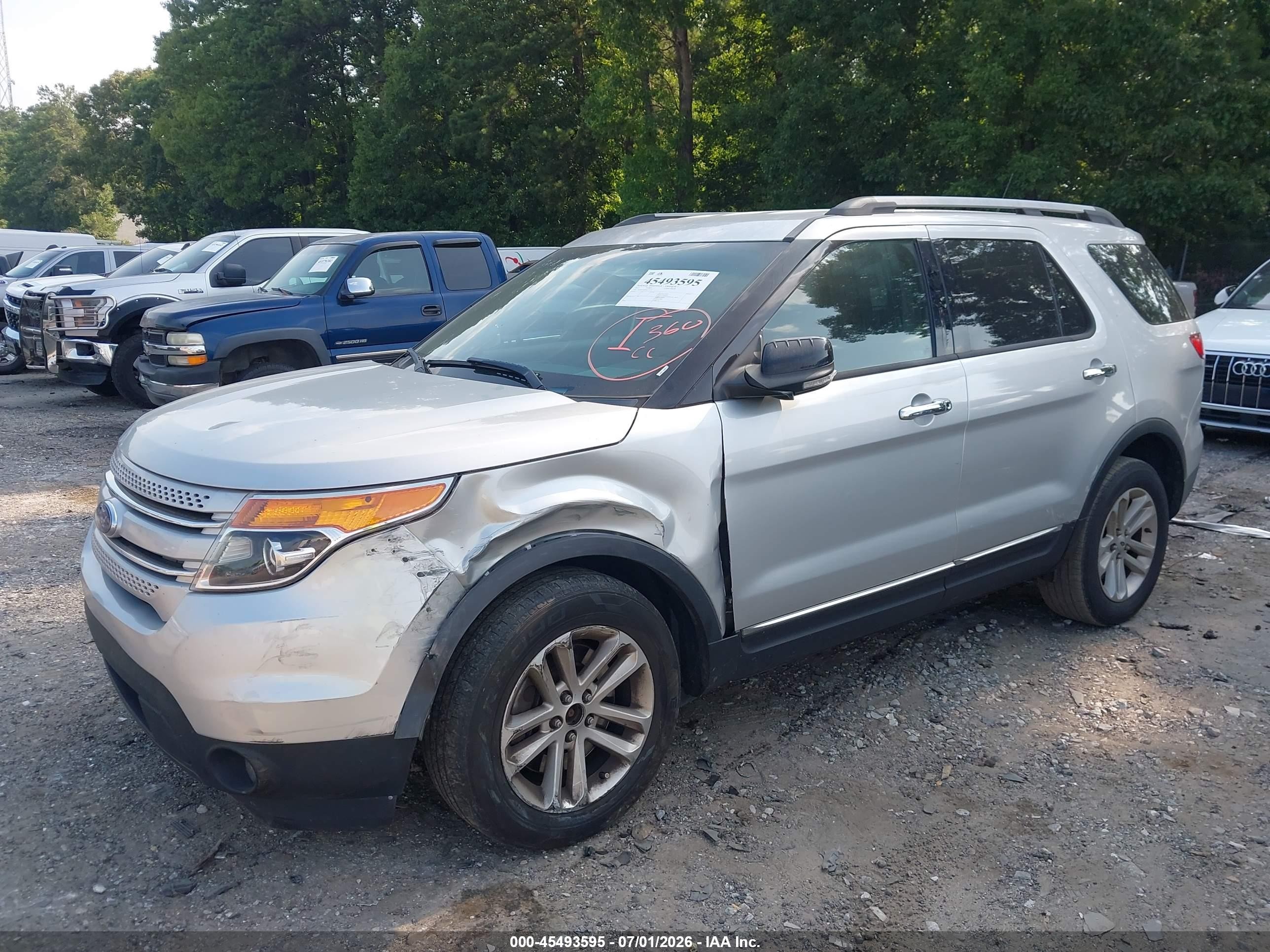 2013 Ford Explorer Xlt Silver vin: 1FM5K7D89DGC77733
