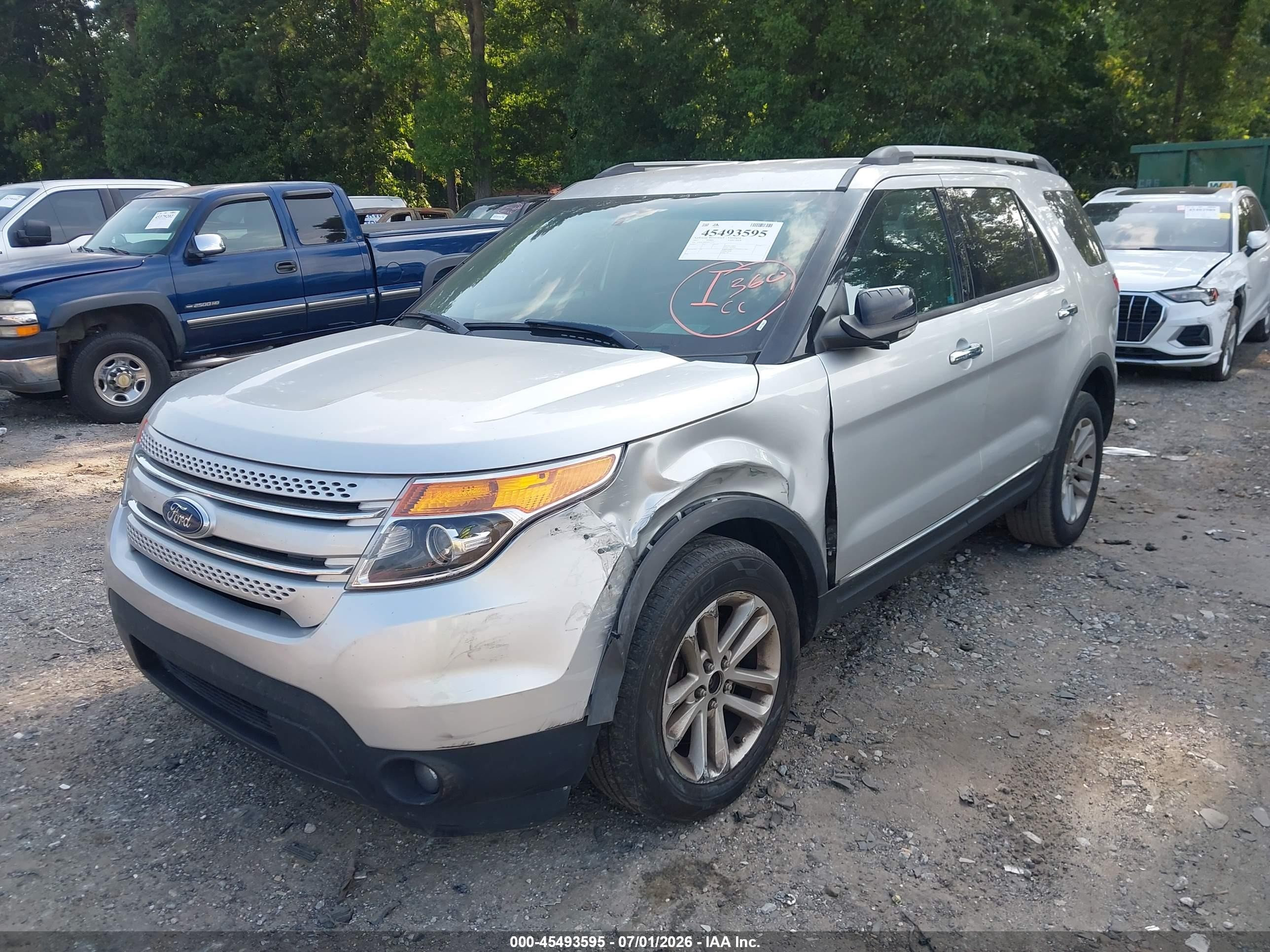 2013 Ford Explorer Xlt Silver vin: 1FM5K7D89DGC77733