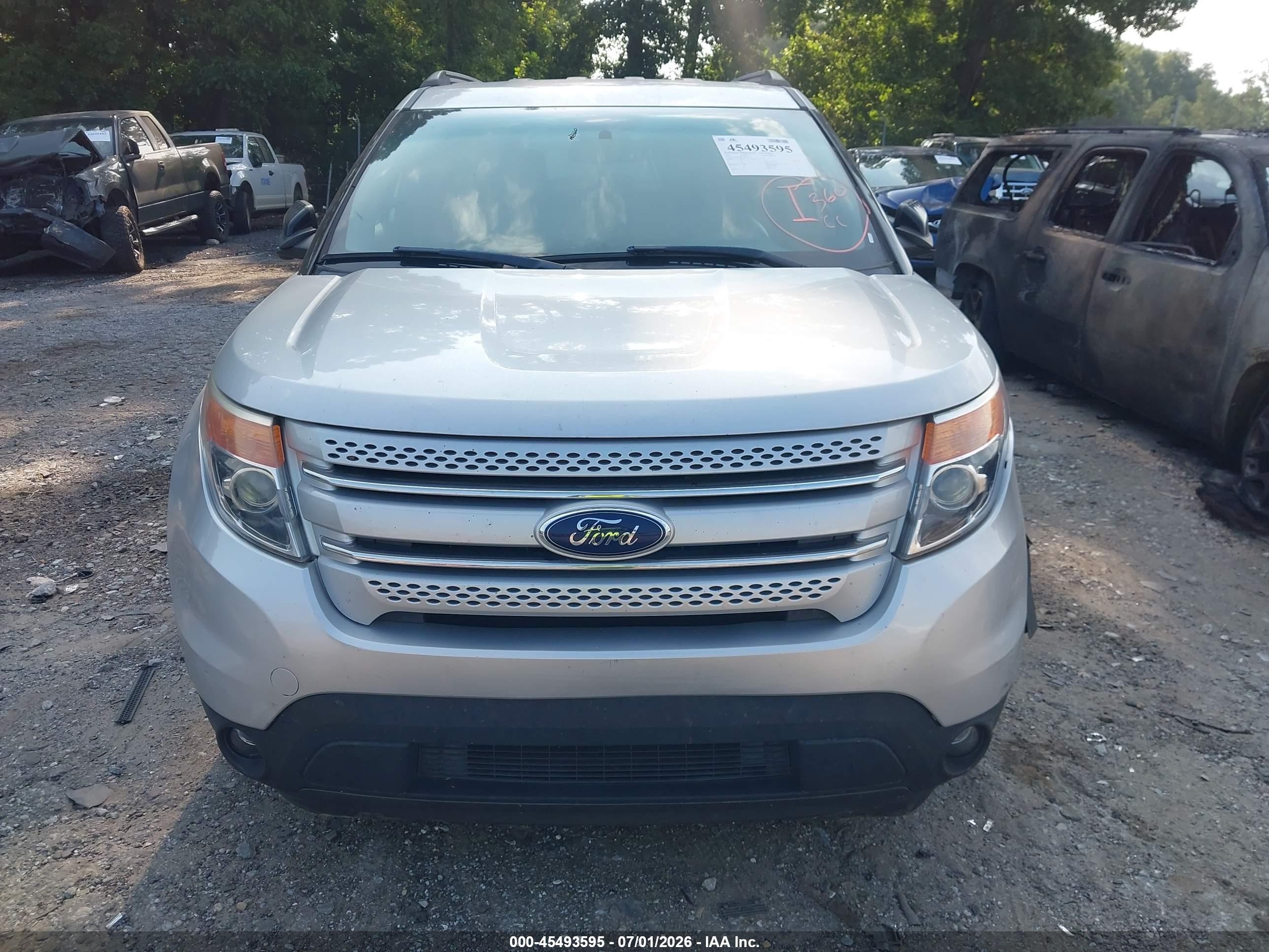 2013 Ford Explorer Xlt Silver vin: 1FM5K7D89DGC77733