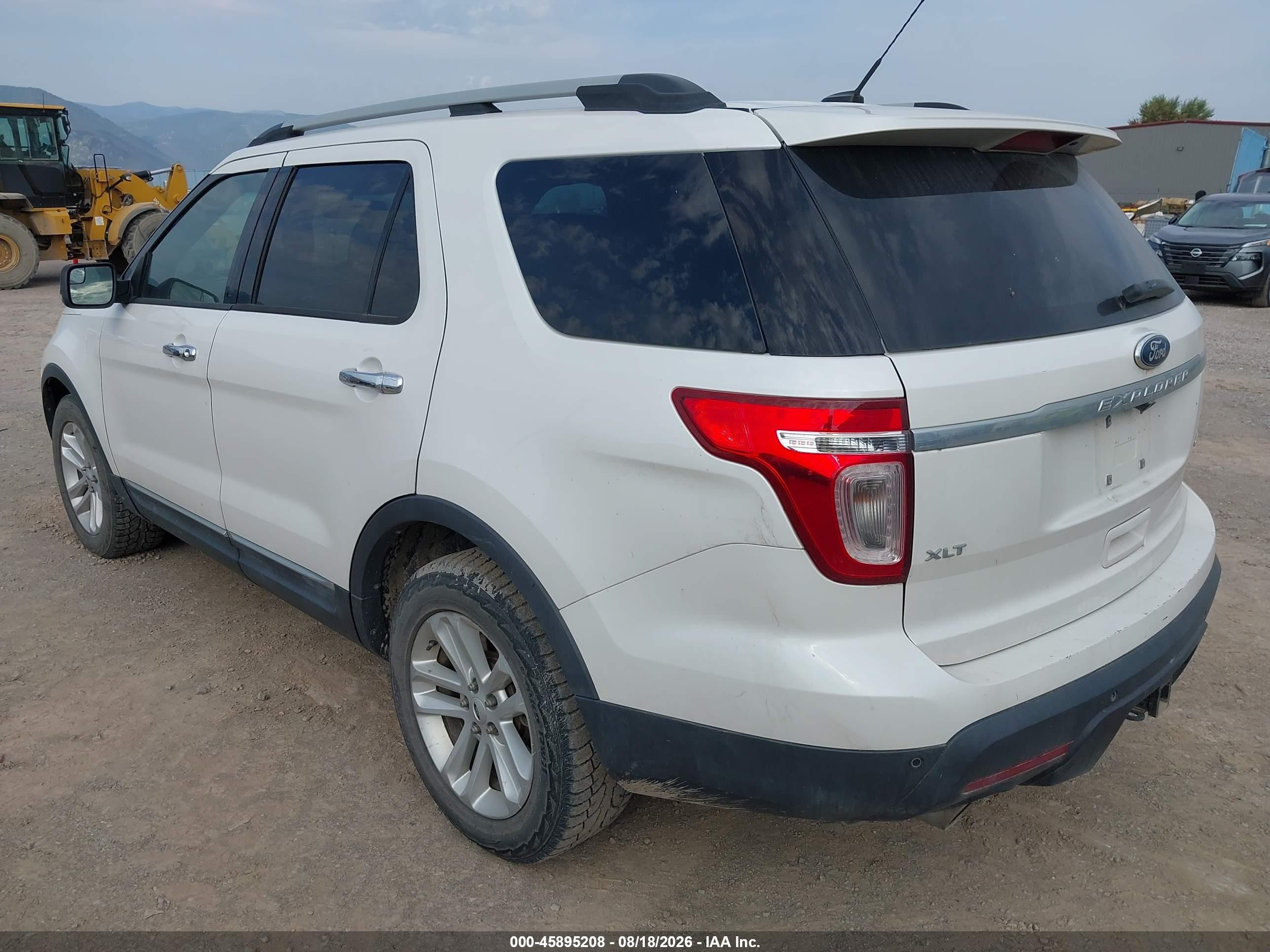 2013 Ford Explorer Xlt White vin: 1FM5K7D89DGC93687