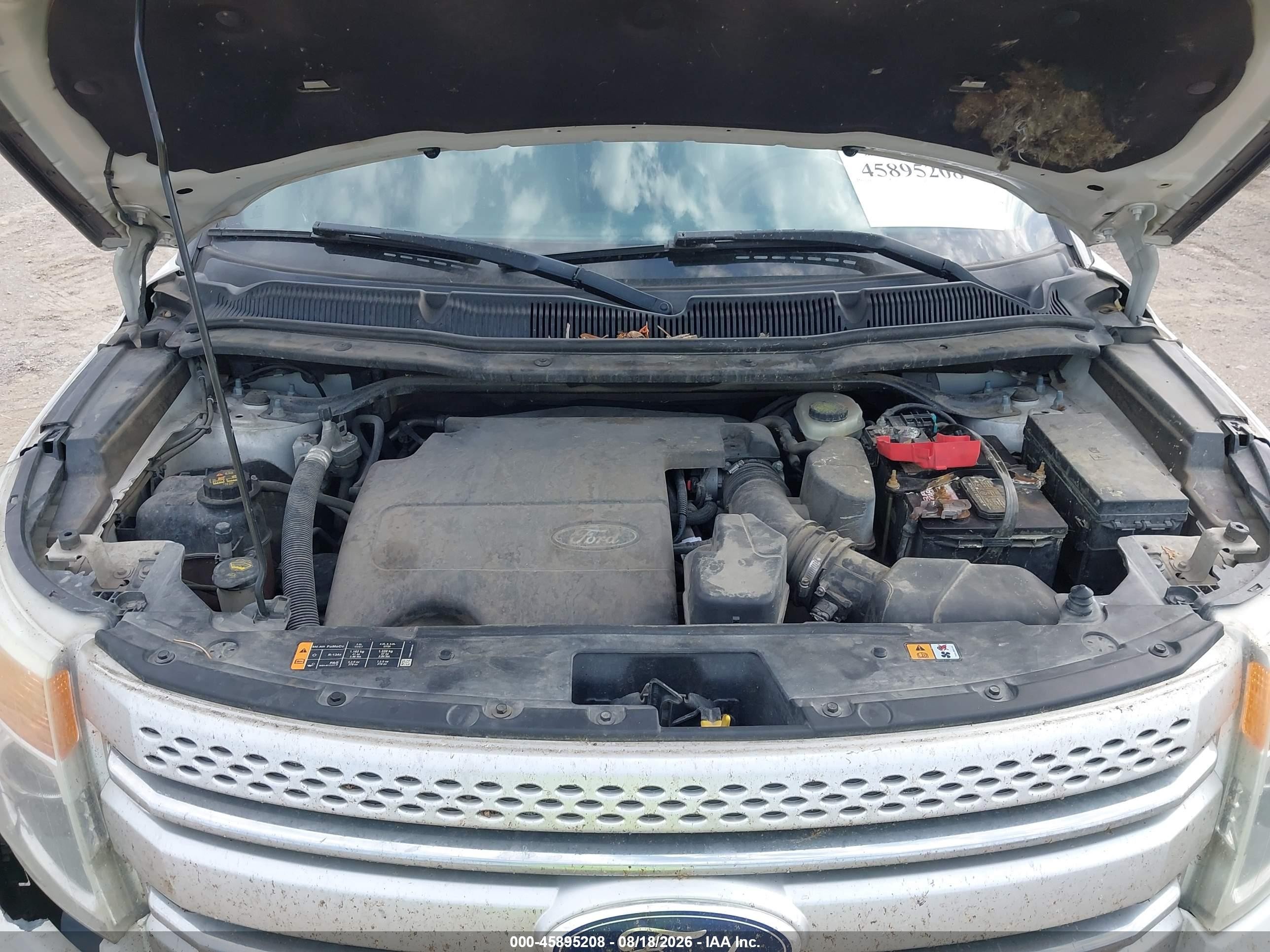 2013 Ford Explorer Xlt White vin: 1FM5K7D89DGC93687