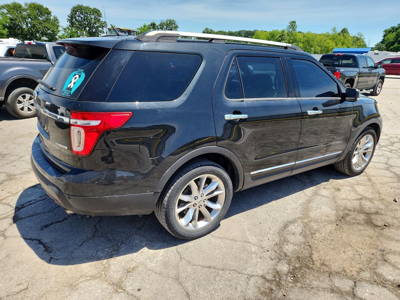 2013 Ford Explorer Xlt Black vin: 1FM5K7D89DGC96203