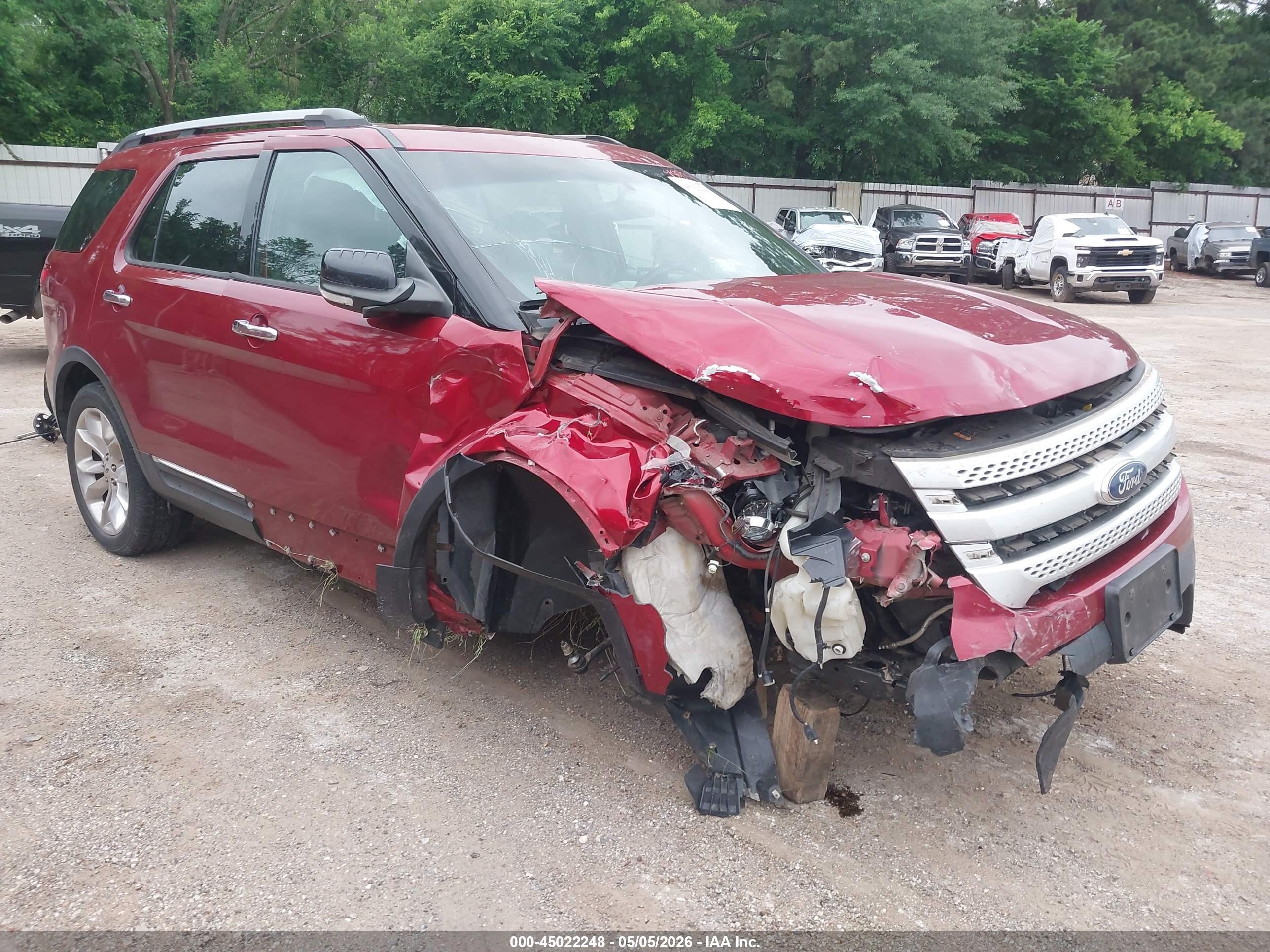 2014 Ford Explorer Xlt Red vin: 1FM5K7D89EGA03028
