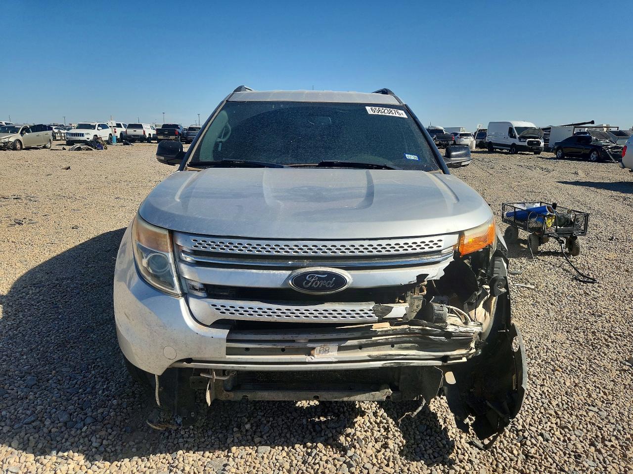 2014 Ford Explorer Xlt Silver vin: 1FM5K7D89EGA17494