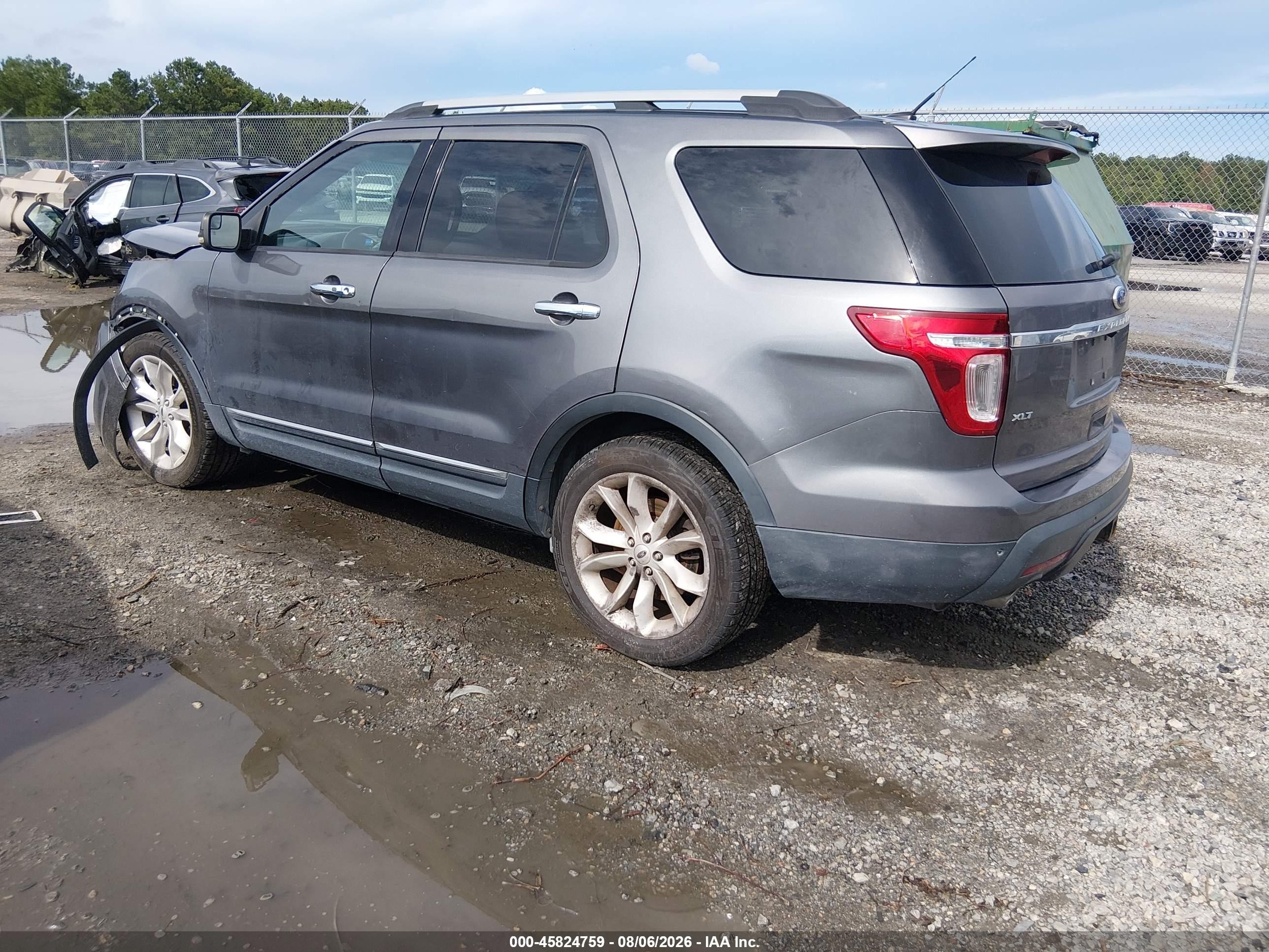 2014 Ford Explorer Xlt Gray vin: 1FM5K7D89EGA21898
