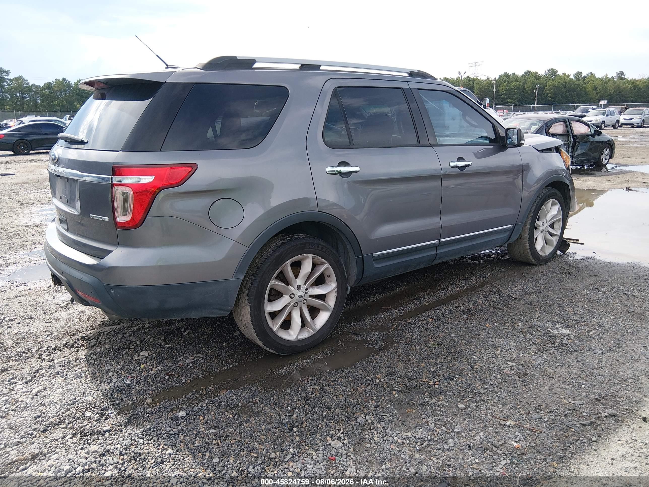 2014 Ford Explorer Xlt Gray vin: 1FM5K7D89EGA21898