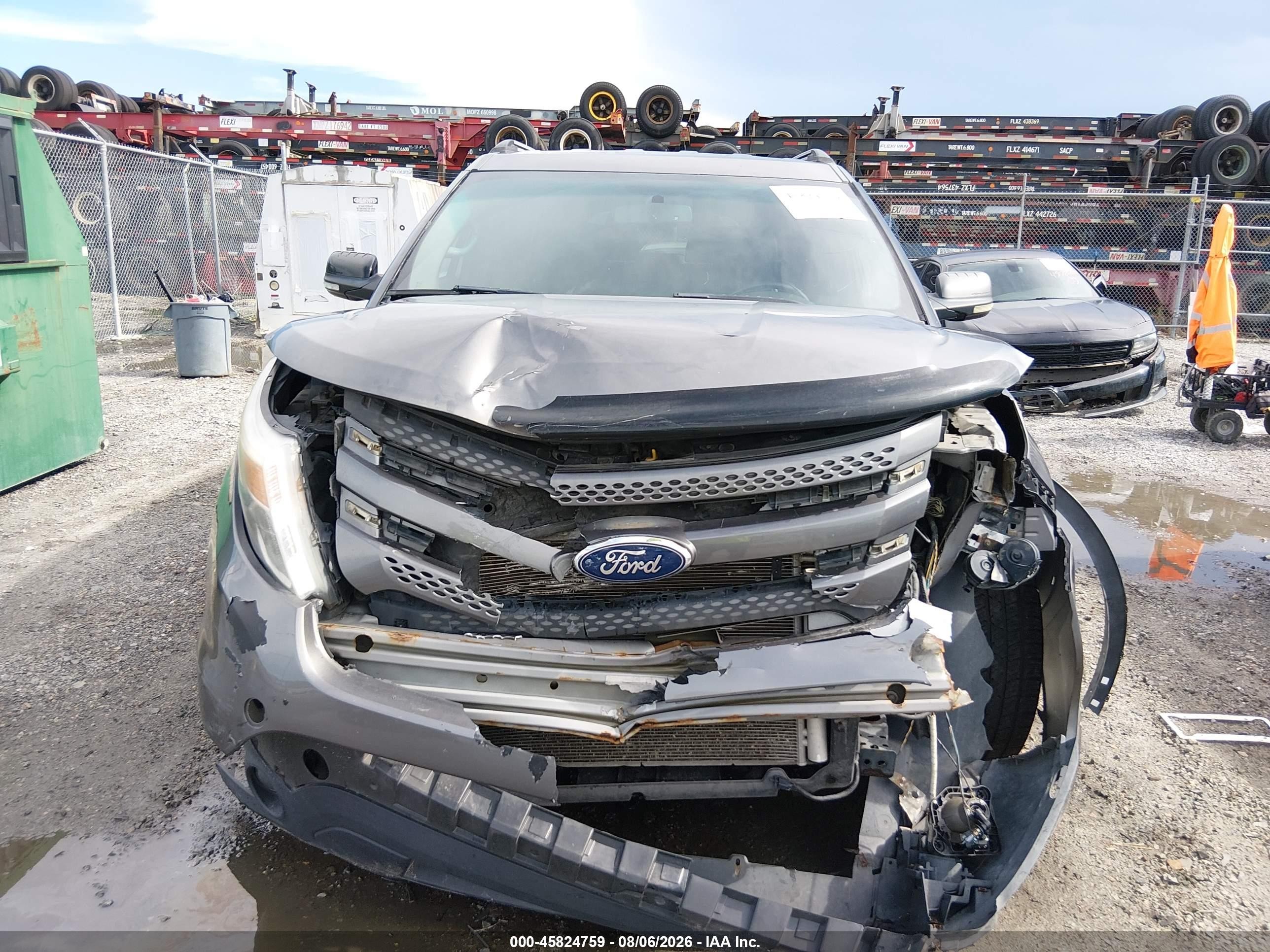 2014 Ford Explorer Xlt Gray vin: 1FM5K7D89EGA21898