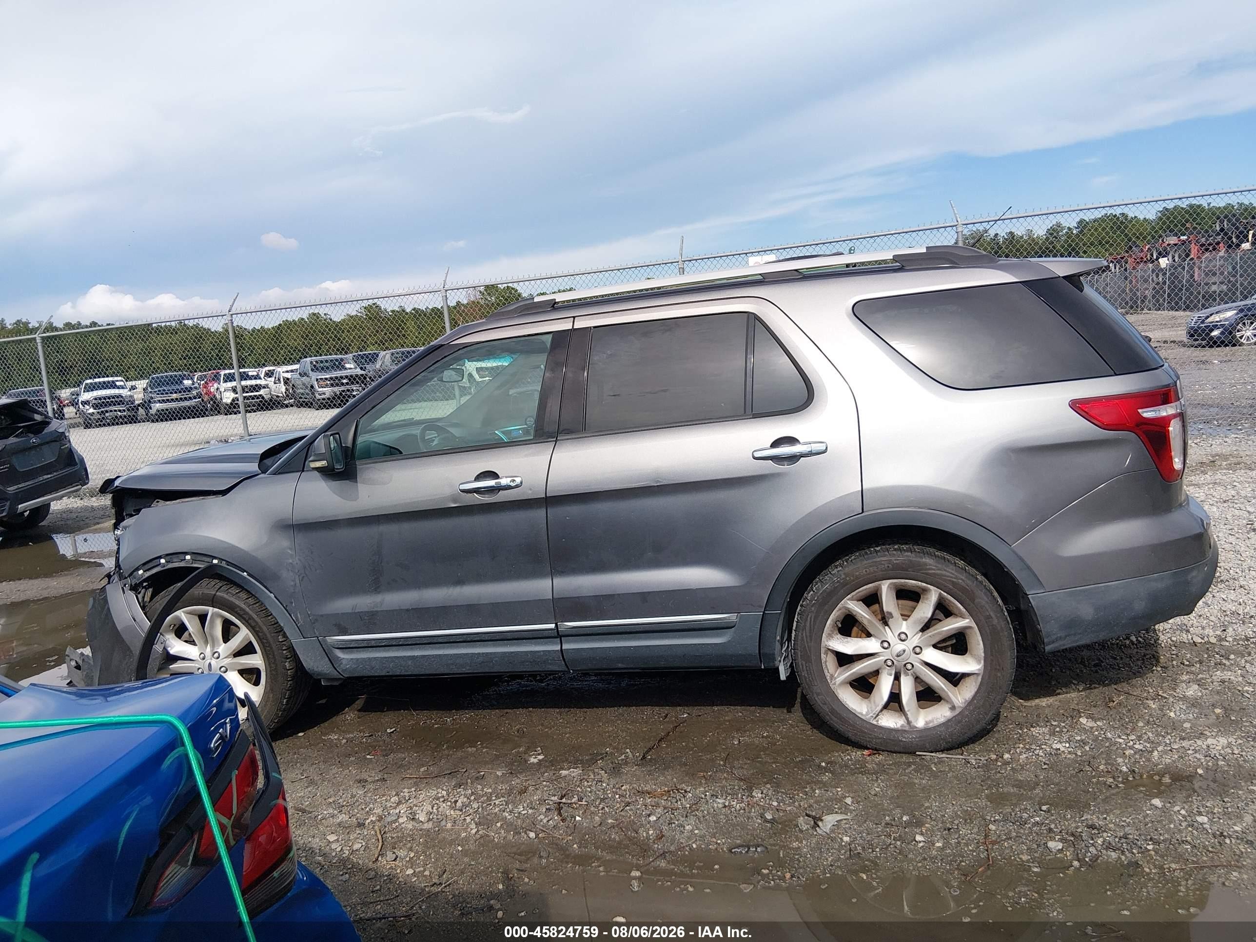 2014 Ford Explorer Xlt Gray vin: 1FM5K7D89EGA21898