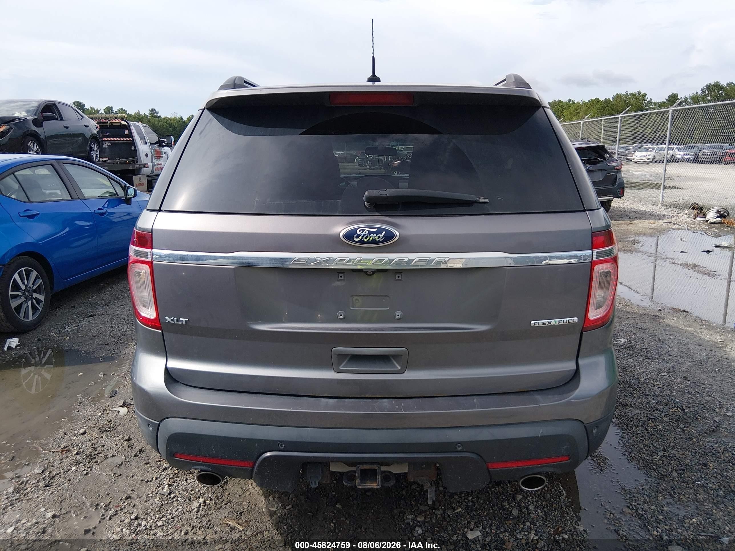 2014 Ford Explorer Xlt Gray vin: 1FM5K7D89EGA21898