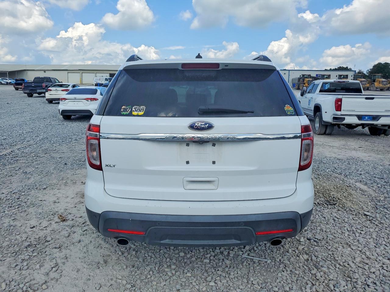 2014 Ford Explorer Xlt White vin: 1FM5K7D89EGA54822