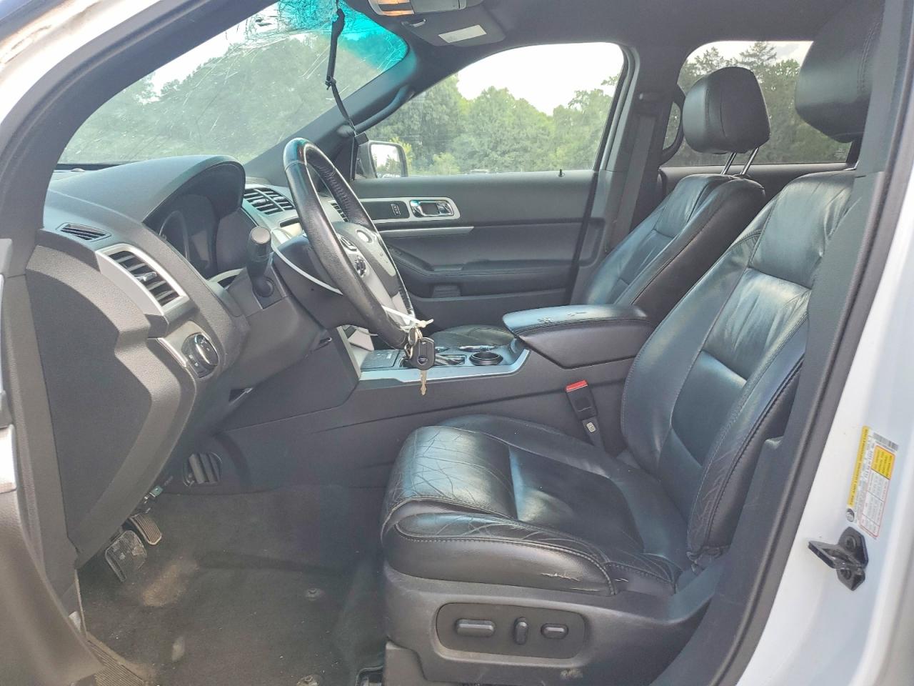 2014 Ford Explorer Xlt White vin: 1FM5K7D89EGA54822