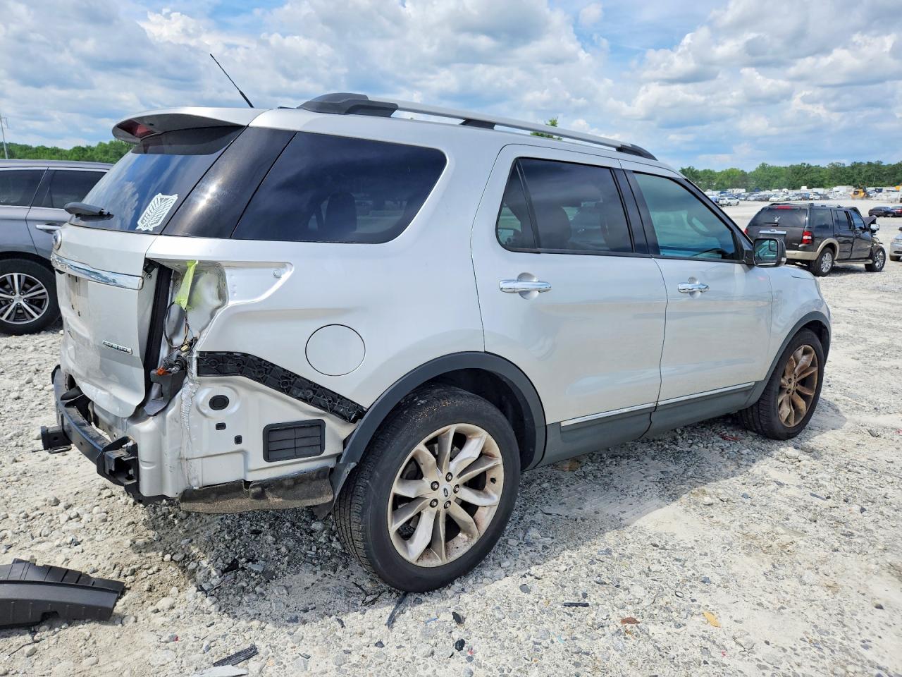 2014 Ford Explorer Xlt Silver vin: 1FM5K7D89EGA85651