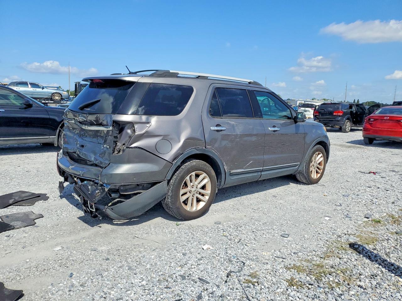 2014 Ford Explorer Xlt Gray vin: 1FM5K7D89EGB25095