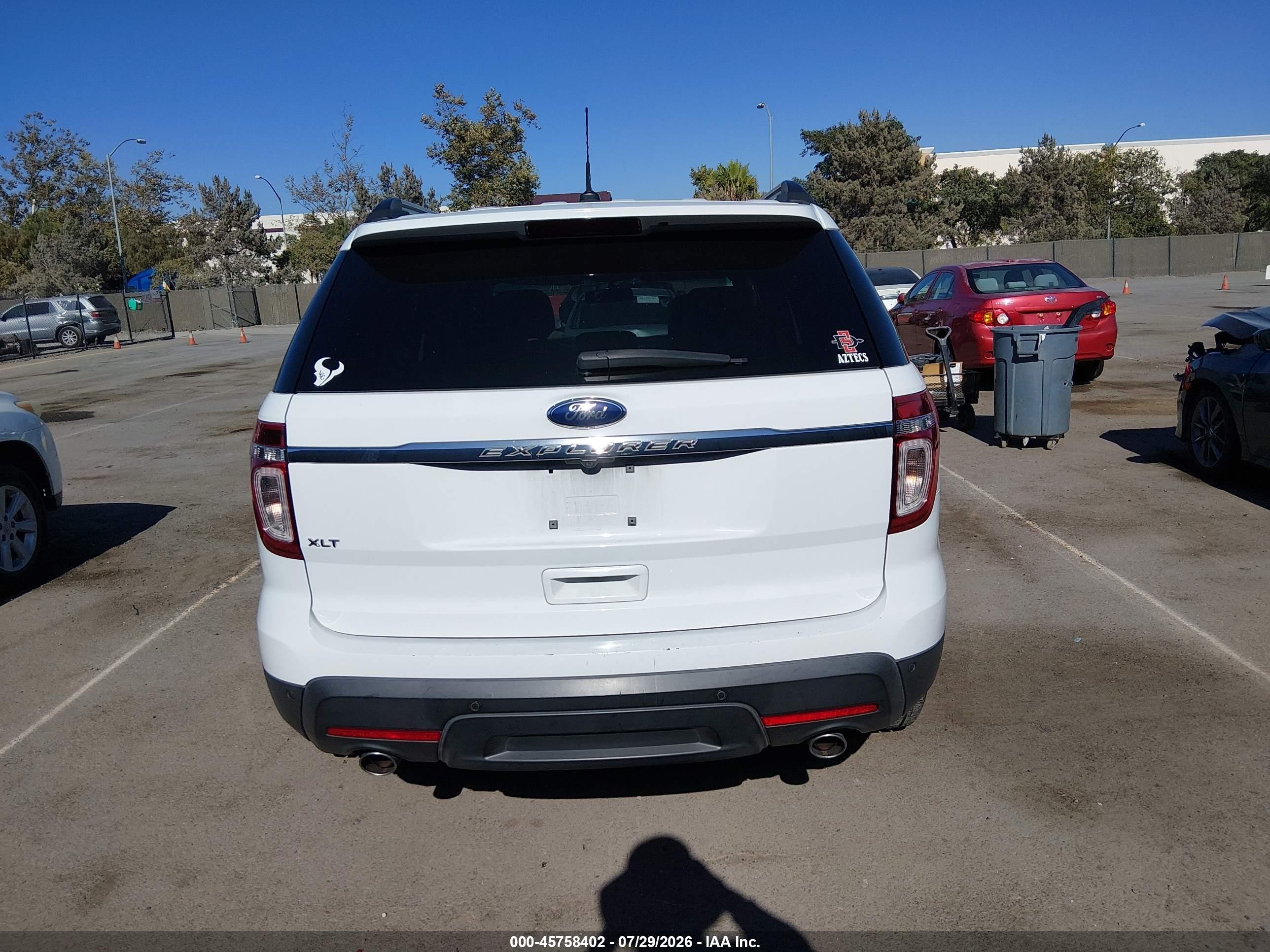 2014 Ford Explorer Xlt Белый vin: 1FM5K7D89EGB63037