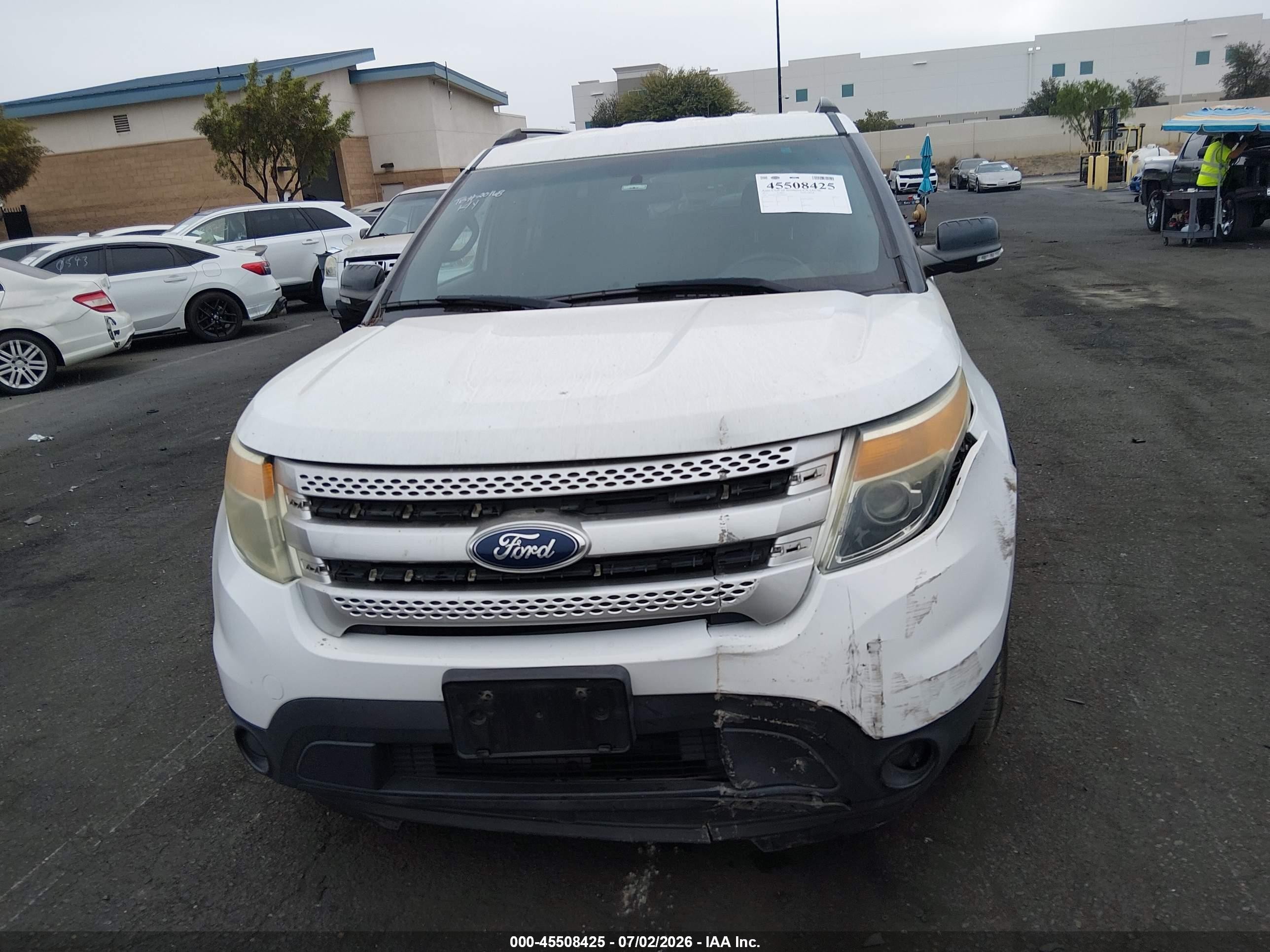 2014 Ford Explorer Xlt White vin: 1FM5K7D89EGB80436