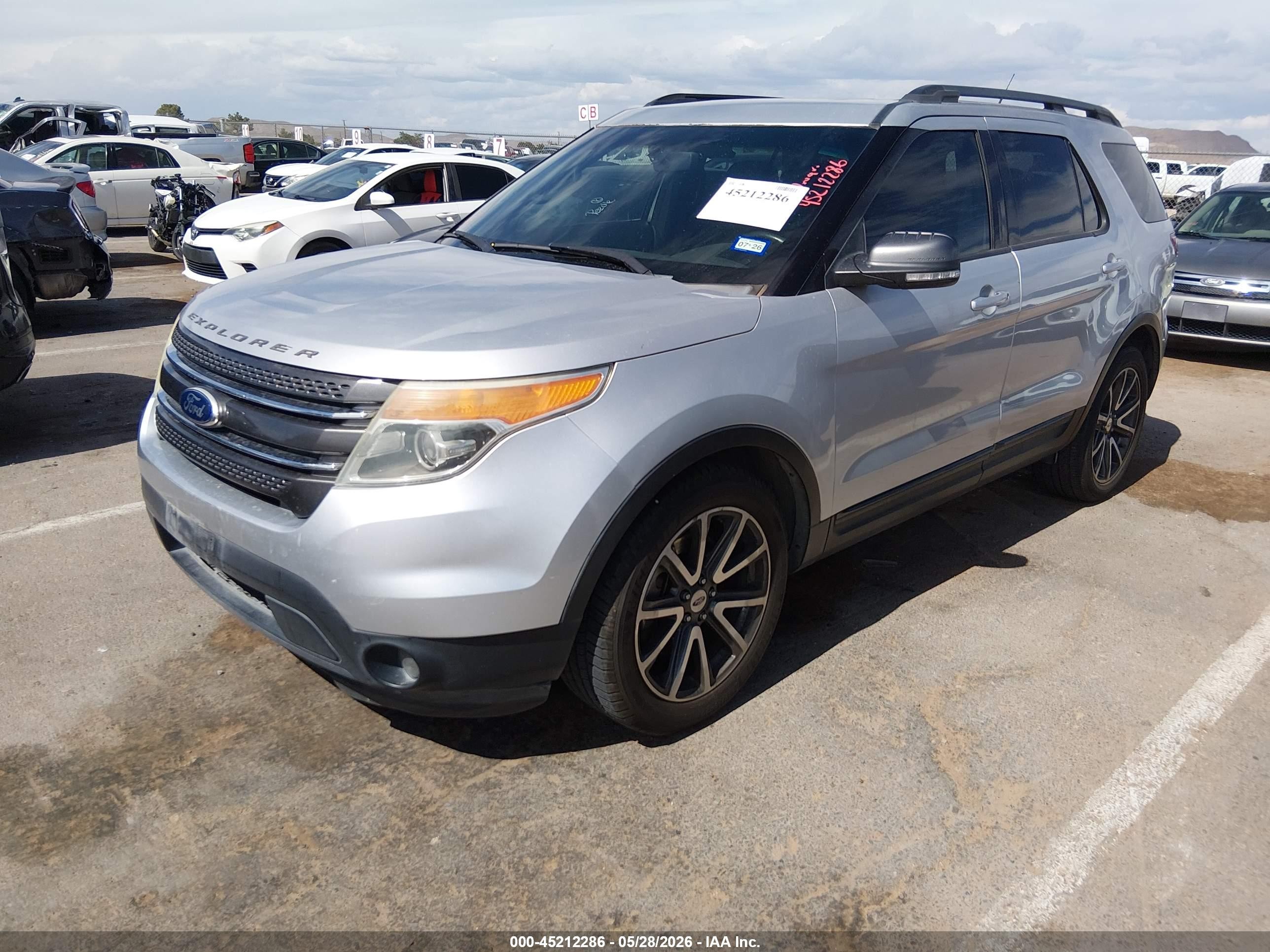 2015 Ford Explorer Xlt Gray vin: 1FM5K7D89FGA13821