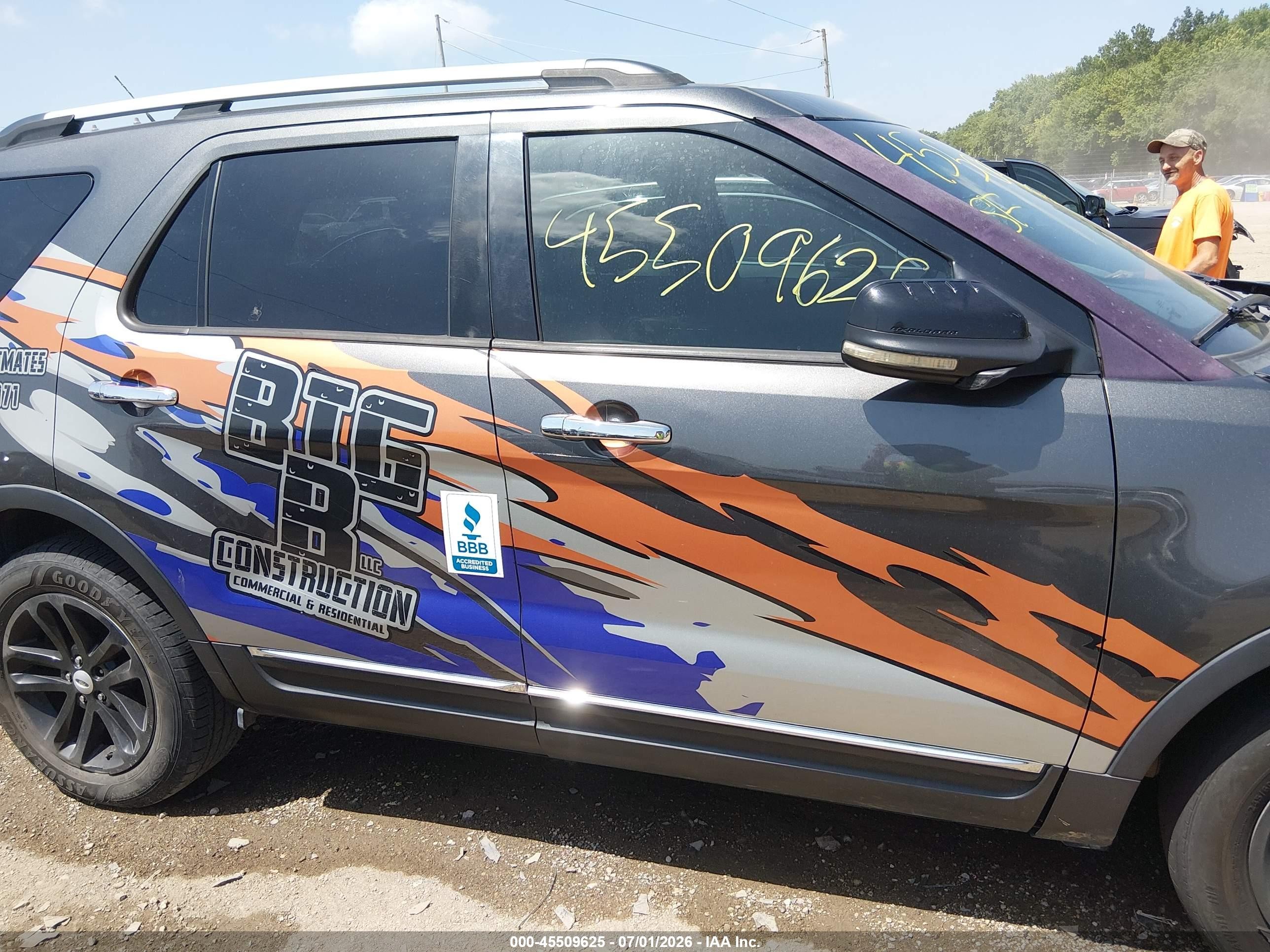 2015 Ford Explorer Xlt Серый vin: 1FM5K7D89FGB09755