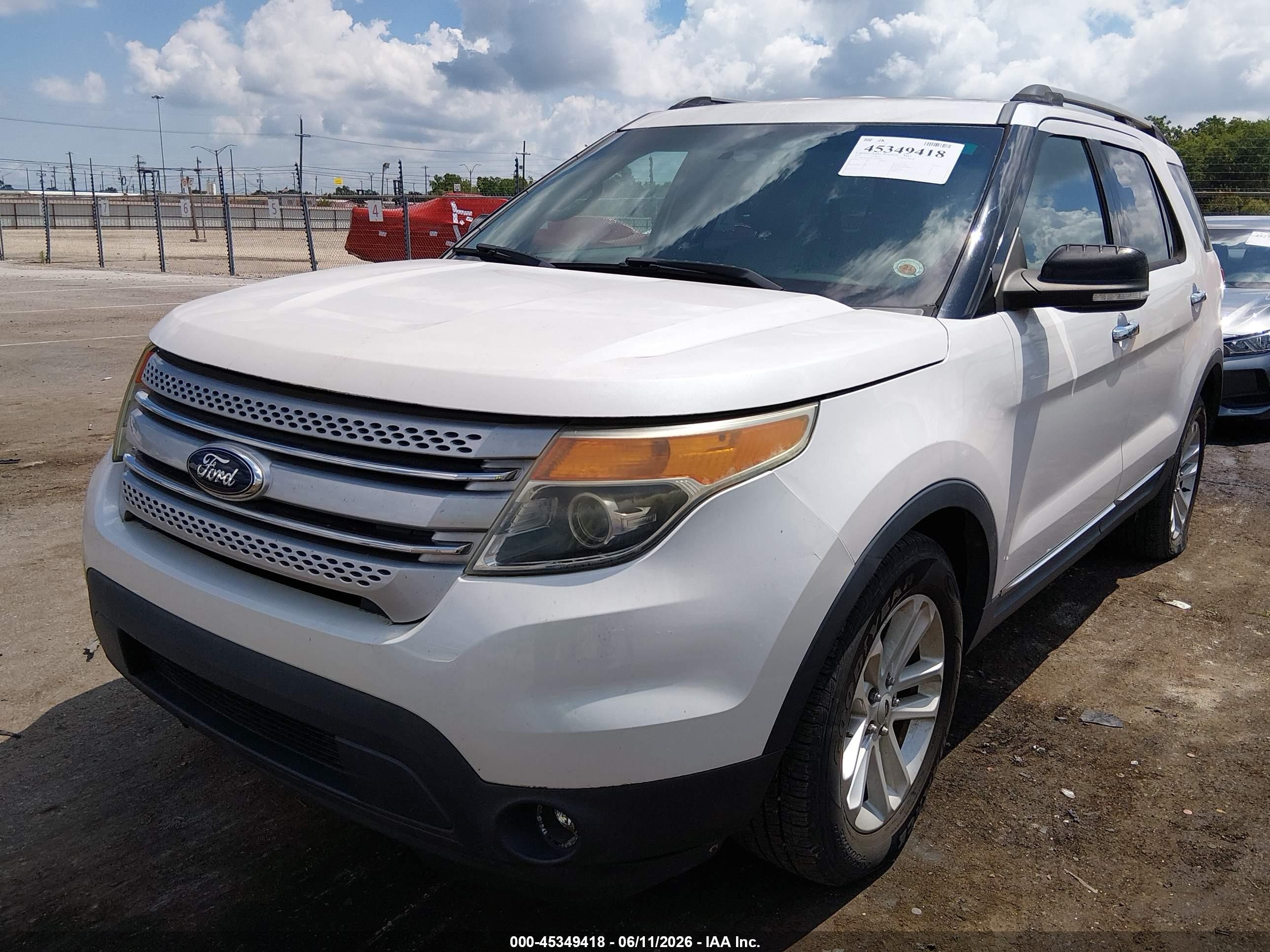2015 Ford Explorer Xlt White vin: 1FM5K7D89FGB15992