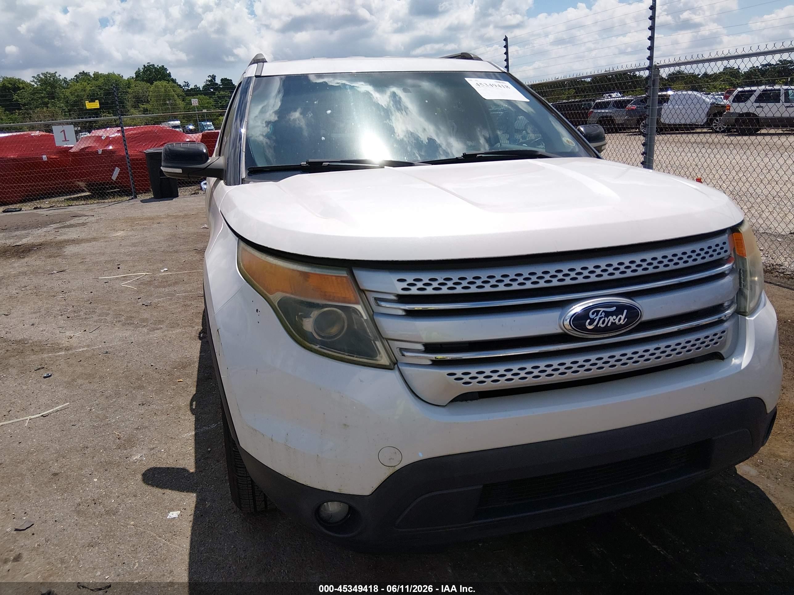 2015 Ford Explorer Xlt White vin: 1FM5K7D89FGB15992