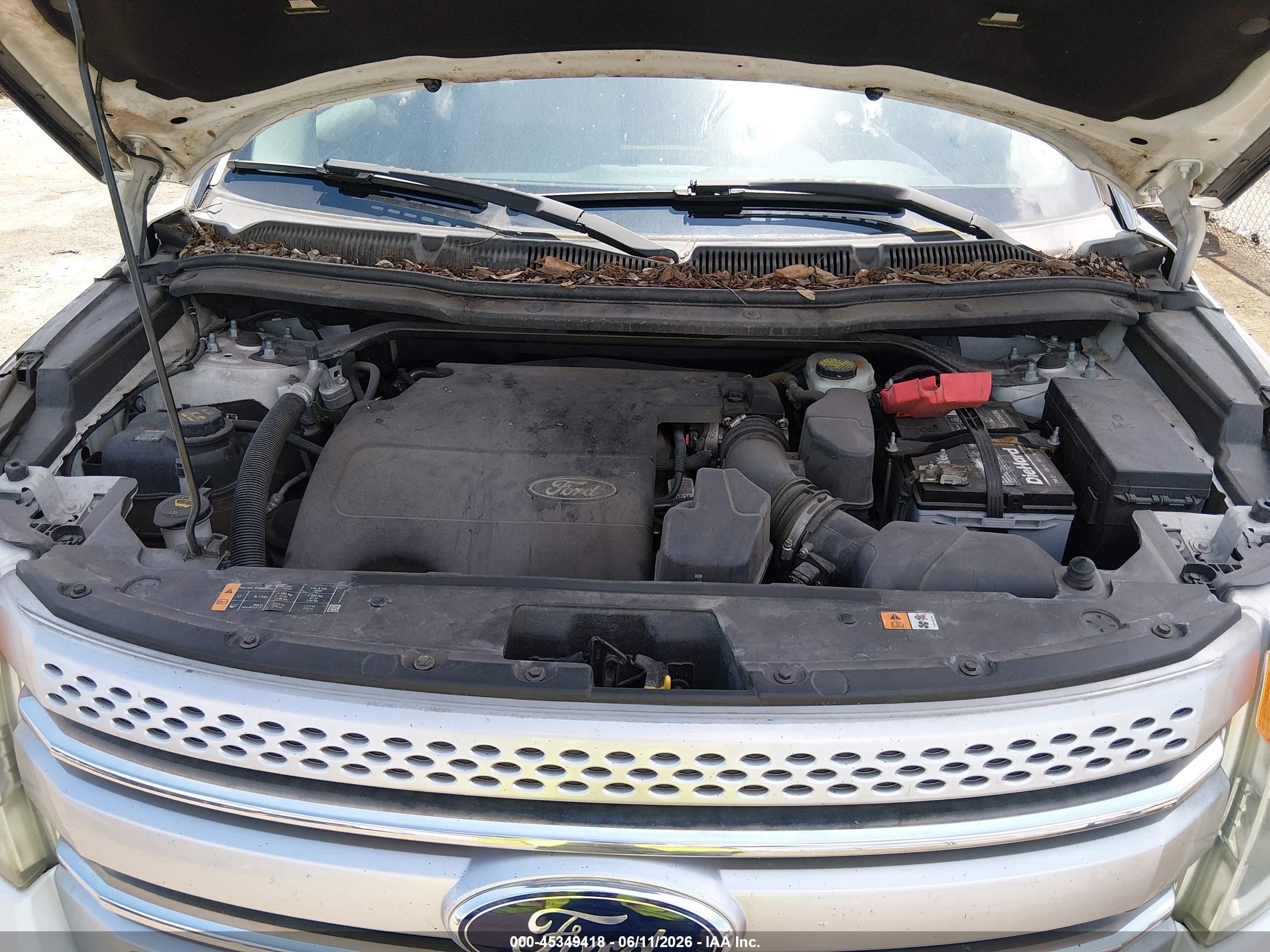 2015 Ford Explorer Xlt White vin: 1FM5K7D89FGB15992